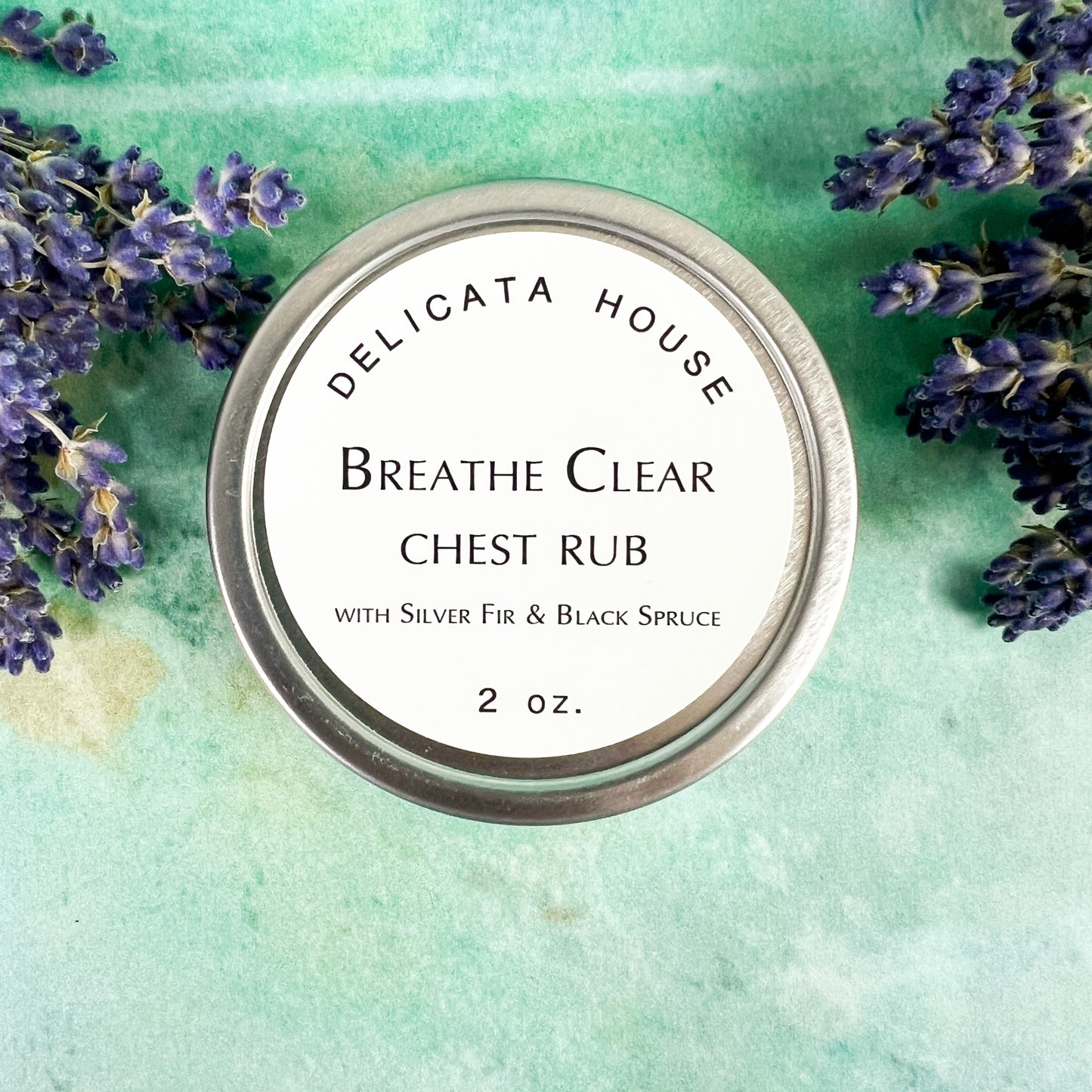 Breathe Clear Chest Rub - Aromatic Chest Rub - Chest Balm with Silver Fir and Black Spruce - Natural Aromatic Decongestant