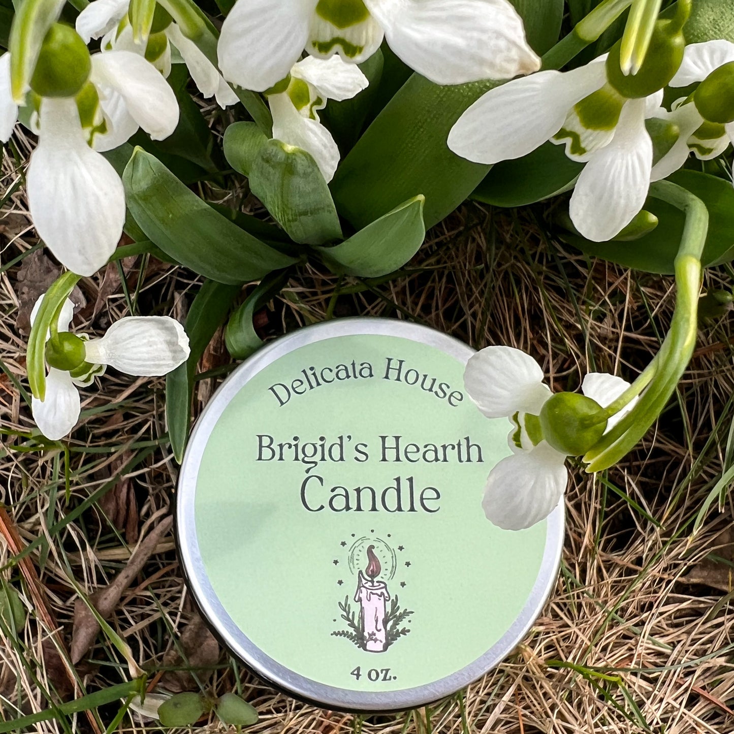 Brigid's Hearth Candle - Sacred Feminine Candle - Phthalate Free Candle - Vegan Candle - Coconut Soy Wax Candle - Hand-poured Candle