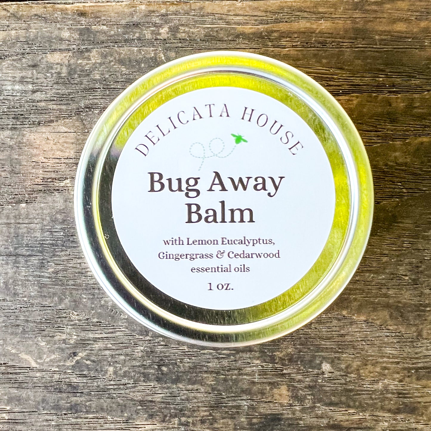 Bug Away Balm - Bug Repellent Balm - with Lemon Eucalyptus, Gingergrass & Cedarwood essential oils