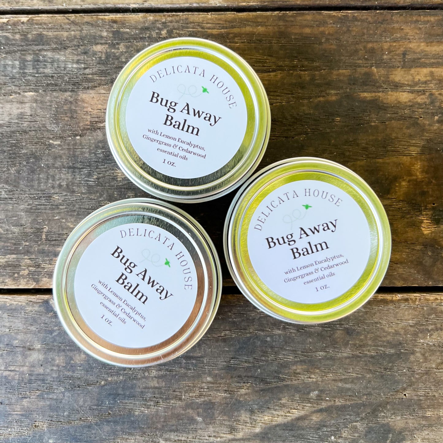 Bug Away Balm - Bug Repellent Balm - with Lemon Eucalyptus, Gingergrass & Cedarwood essential oils