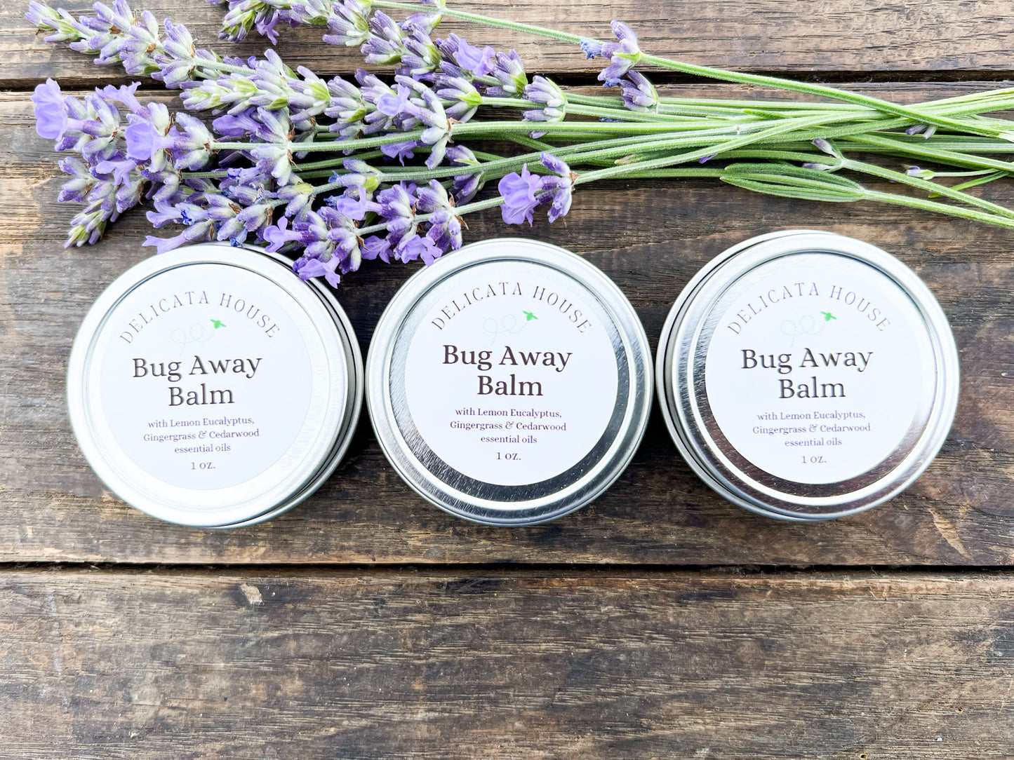 Bug Away Balm - Bug Repellent Balm - with Lemon Eucalyptus, Gingergrass & Cedarwood essential oils