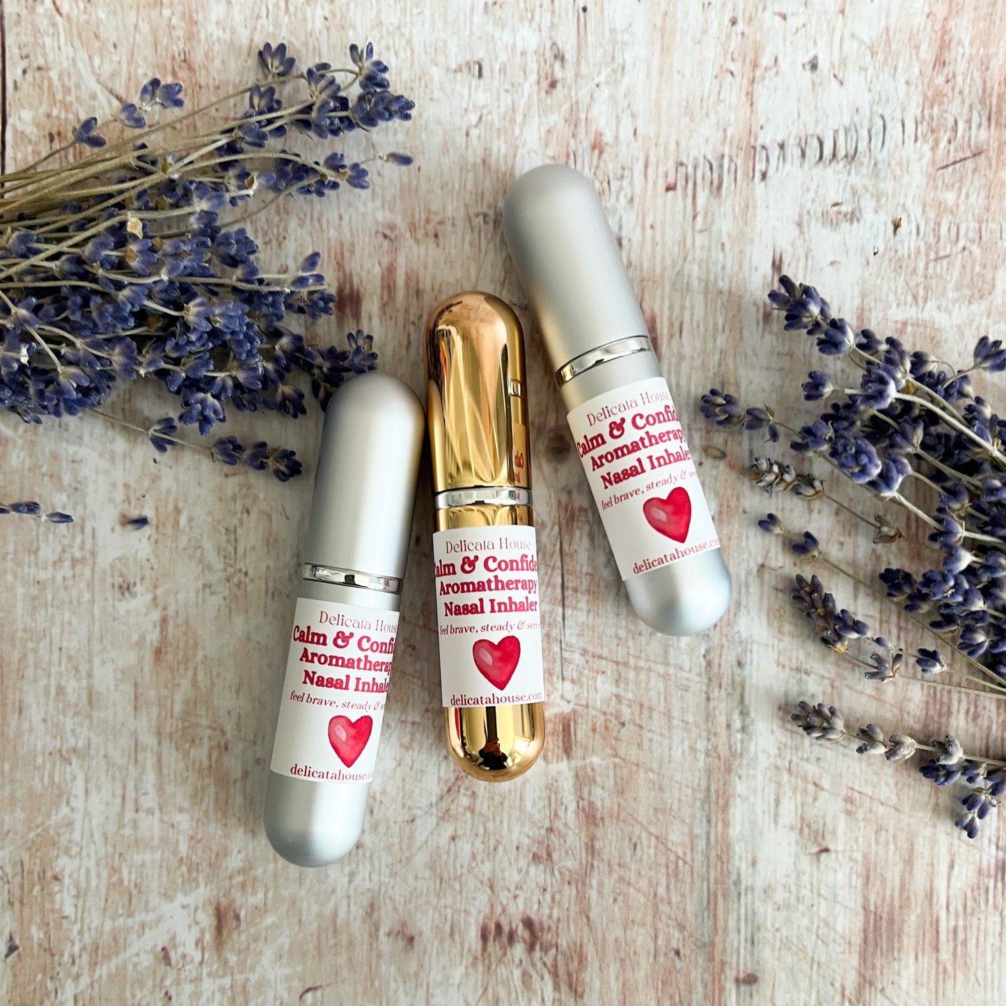 Calm & Confident Aromatherapy Nasal Inhaler - Aromatherapy for Overcoming Fear, for Confidence & Inner Strength