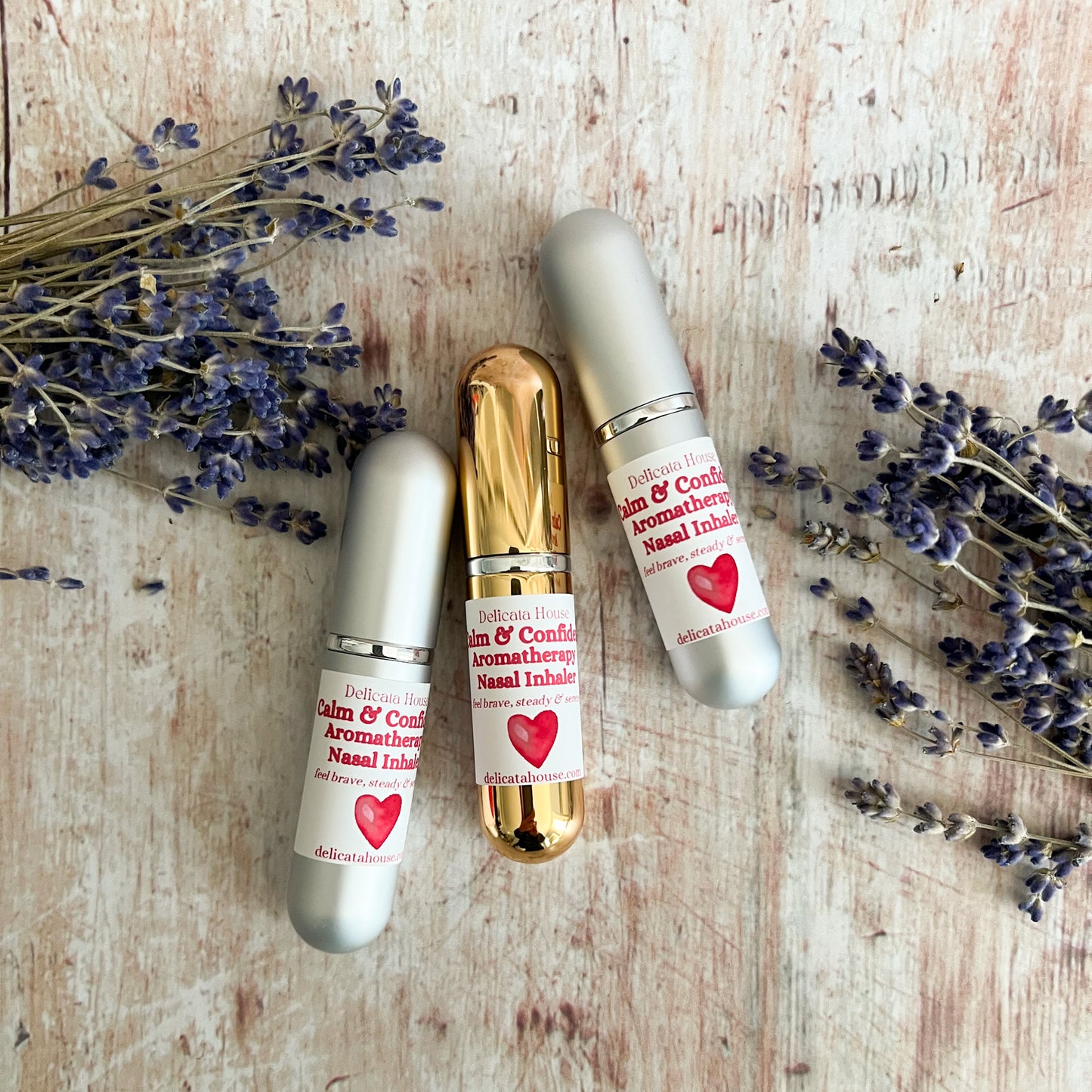 Calm & Confident Aromatherapy Nasal Inhaler - Aromatherapy for Overcoming Fear, for Confidence & Inner Strength