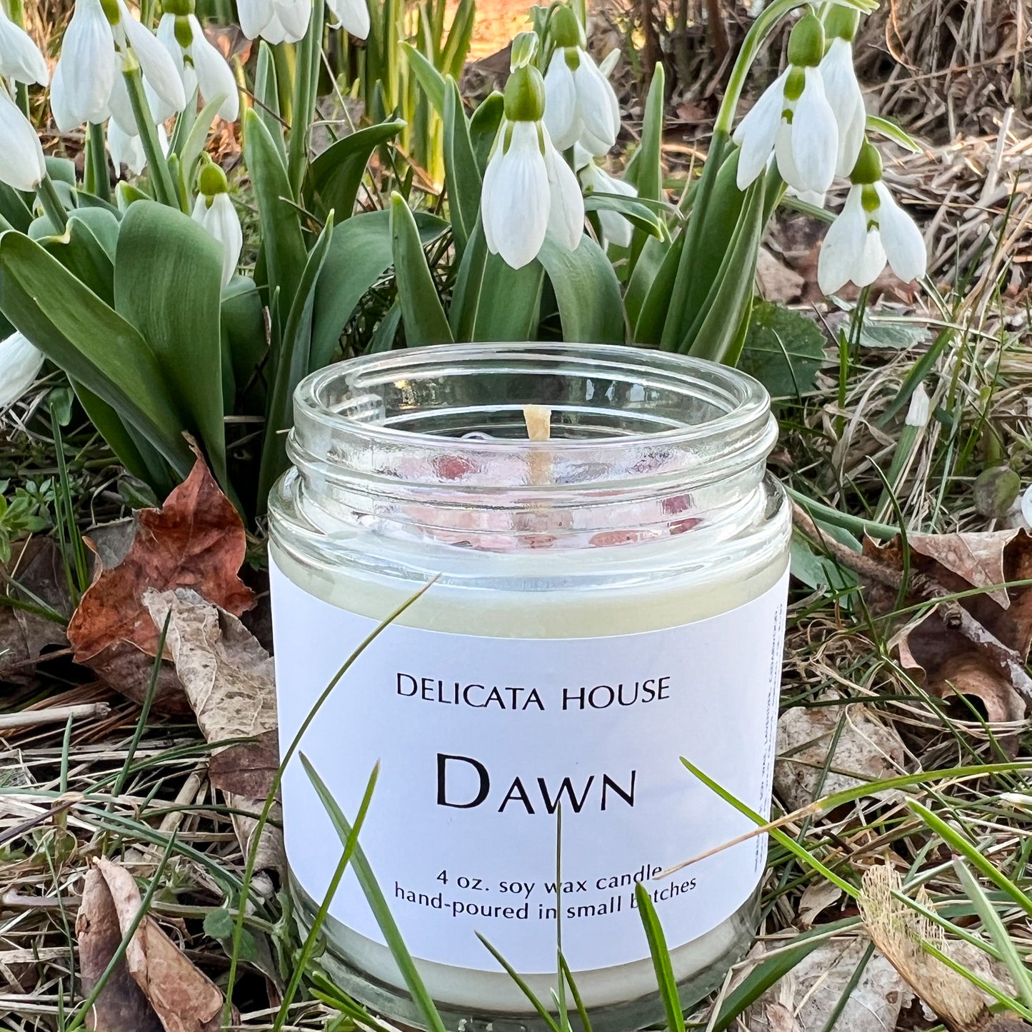 Dawn Crystal Candle - Hand-poured Soy Wax Aromatherapy Crystal Candle - Mother's Day Gift - Gift for Beltane