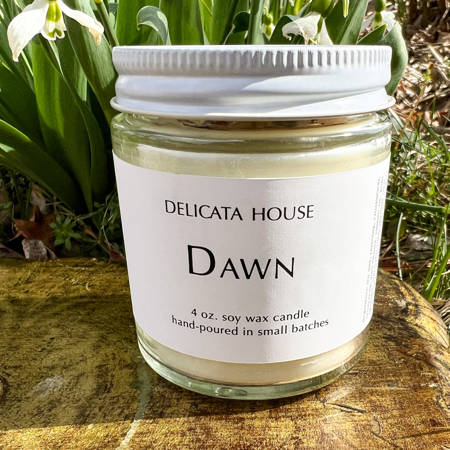 Dawn Crystal Candle - Hand-poured Soy Wax Aromatherapy Crystal Candle - Mother's Day Gift - Gift for Beltane