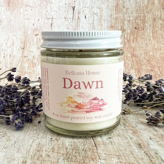 Dawn Crystal Candle - Hand-poured Soy Wax Aromatherapy Crystal Candle - Vegan Candle - Phthalate Free