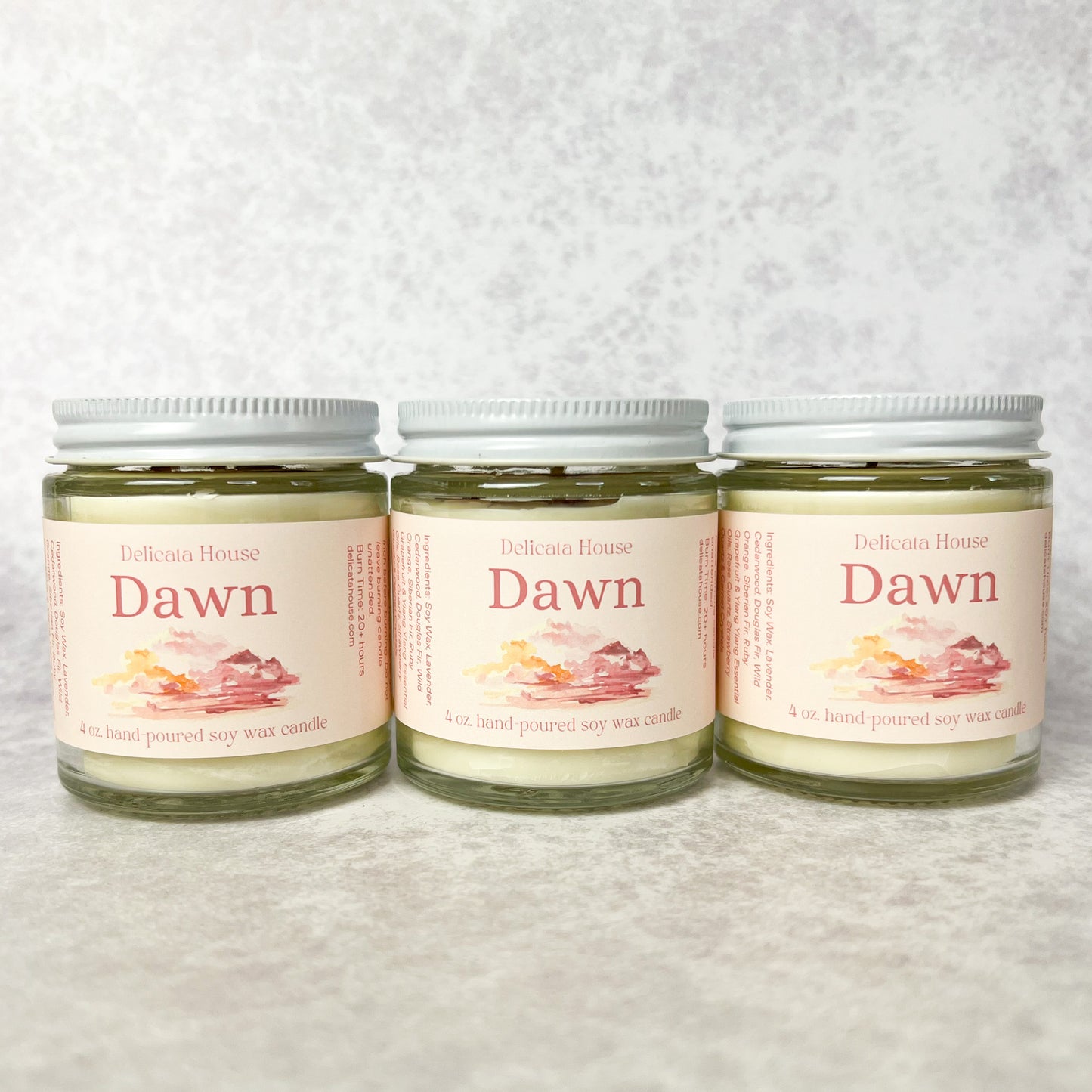 Dawn Crystal Candle - Hand-poured Soy Wax Aromatherapy Crystal Candle - Vegan Candle - Pthalate Free