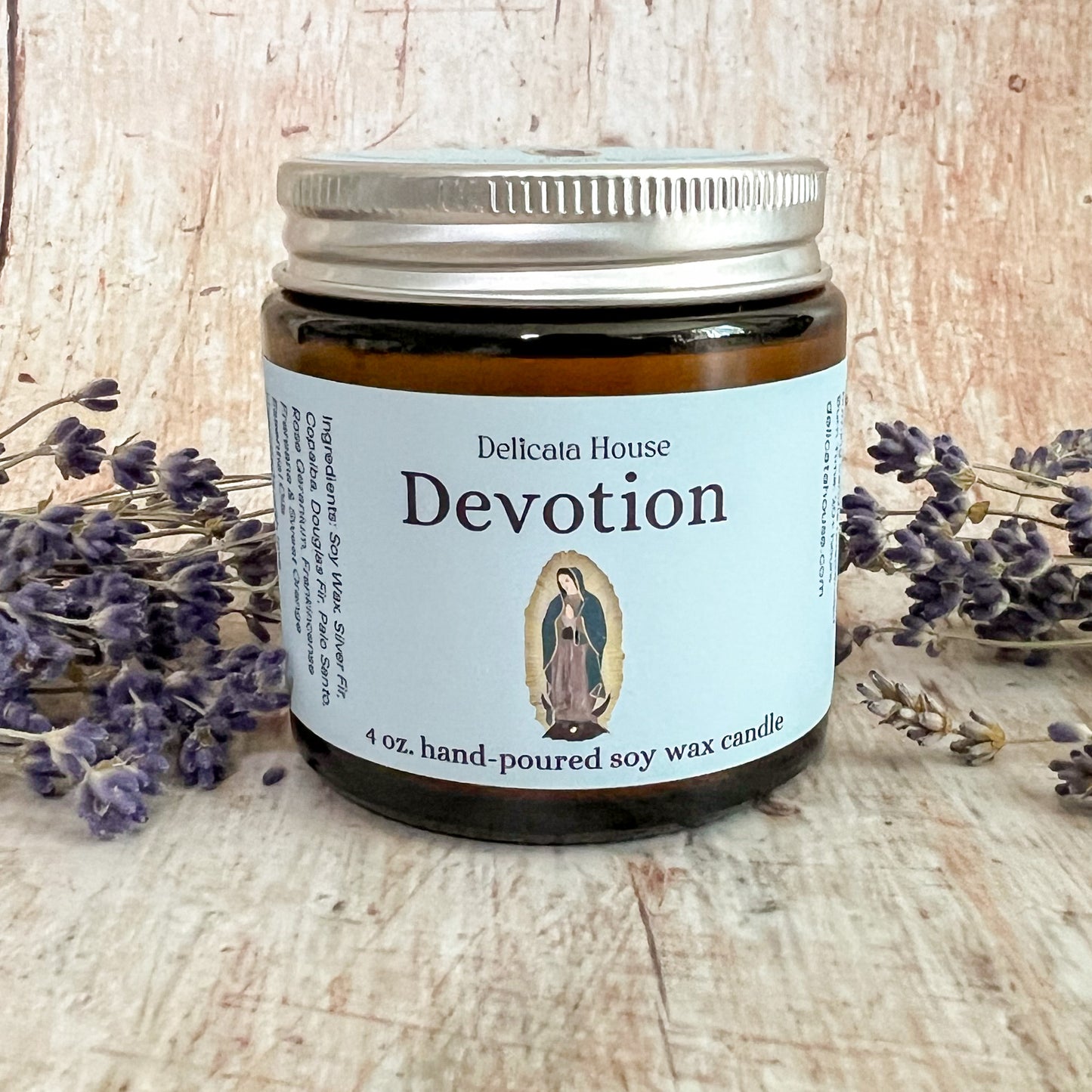 Devotion Container Candle - All-Natural Hand-poured Soy Wax Candle - Jar Candle with Pure Essential Oils - Phthalate Free - Vegan Candle