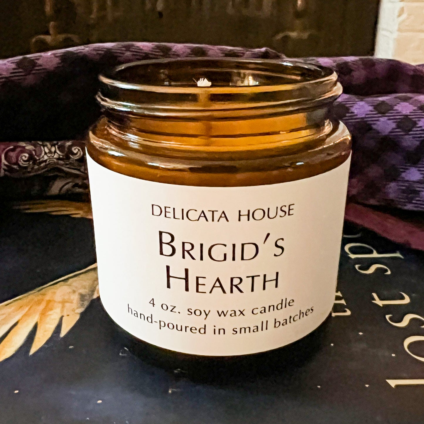 Brigid's Hearth Candle - Sacred Feminine Candle - Soothing and Mood Balancing Candle