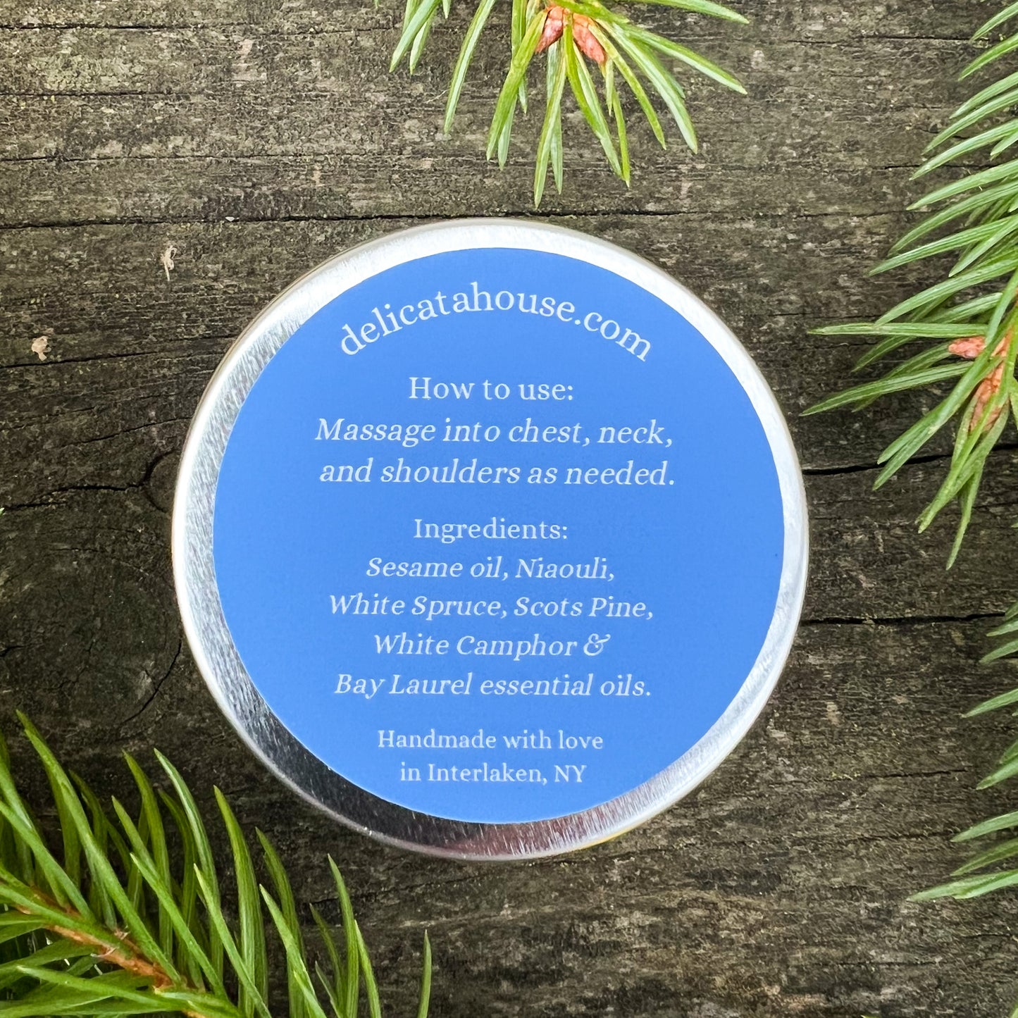 Breathe Well Chest Rub with White Spruce, Scots Pine & Bay Laurel - decongestant - natural cold care - natural cold and cough support