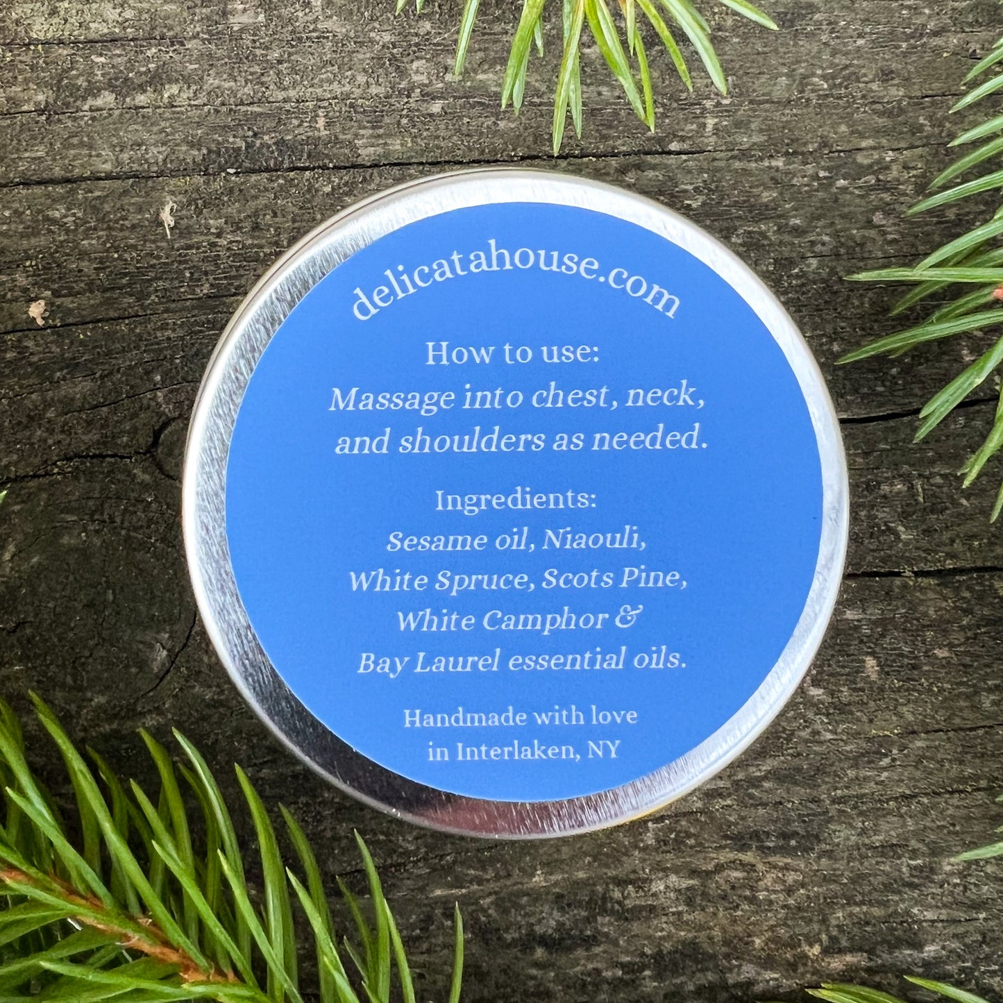 Breathe Well Chest Rub with White Spruce, Scots Pine & Bay Laurel - decongestant - natural cold care - natural cold and cough support
