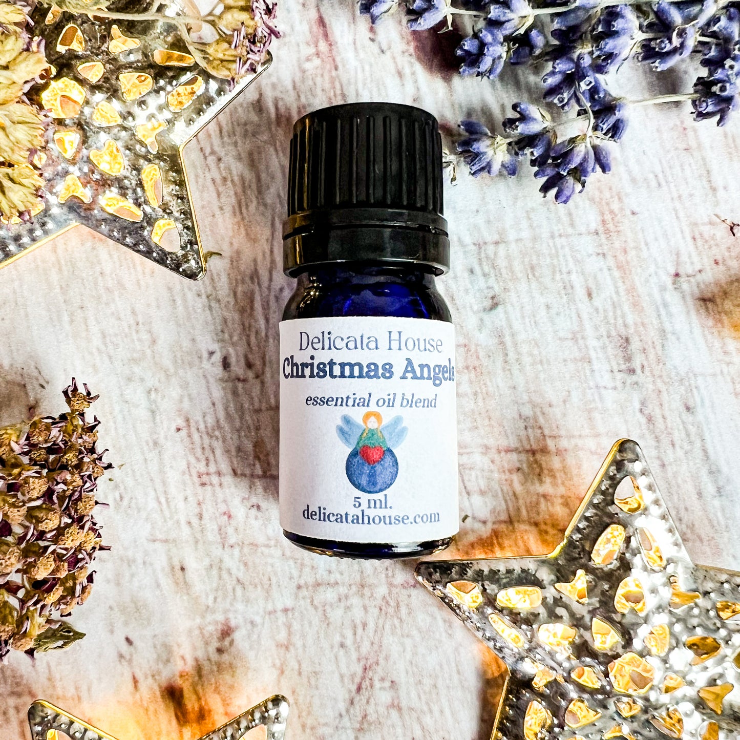 Christmas Angels Essential Oil Blend - Holiday Aromatherapy Diffuser Blend - Pinyon Pine, Cedar & Laurel Essential Oils - Winter Holiday Gift