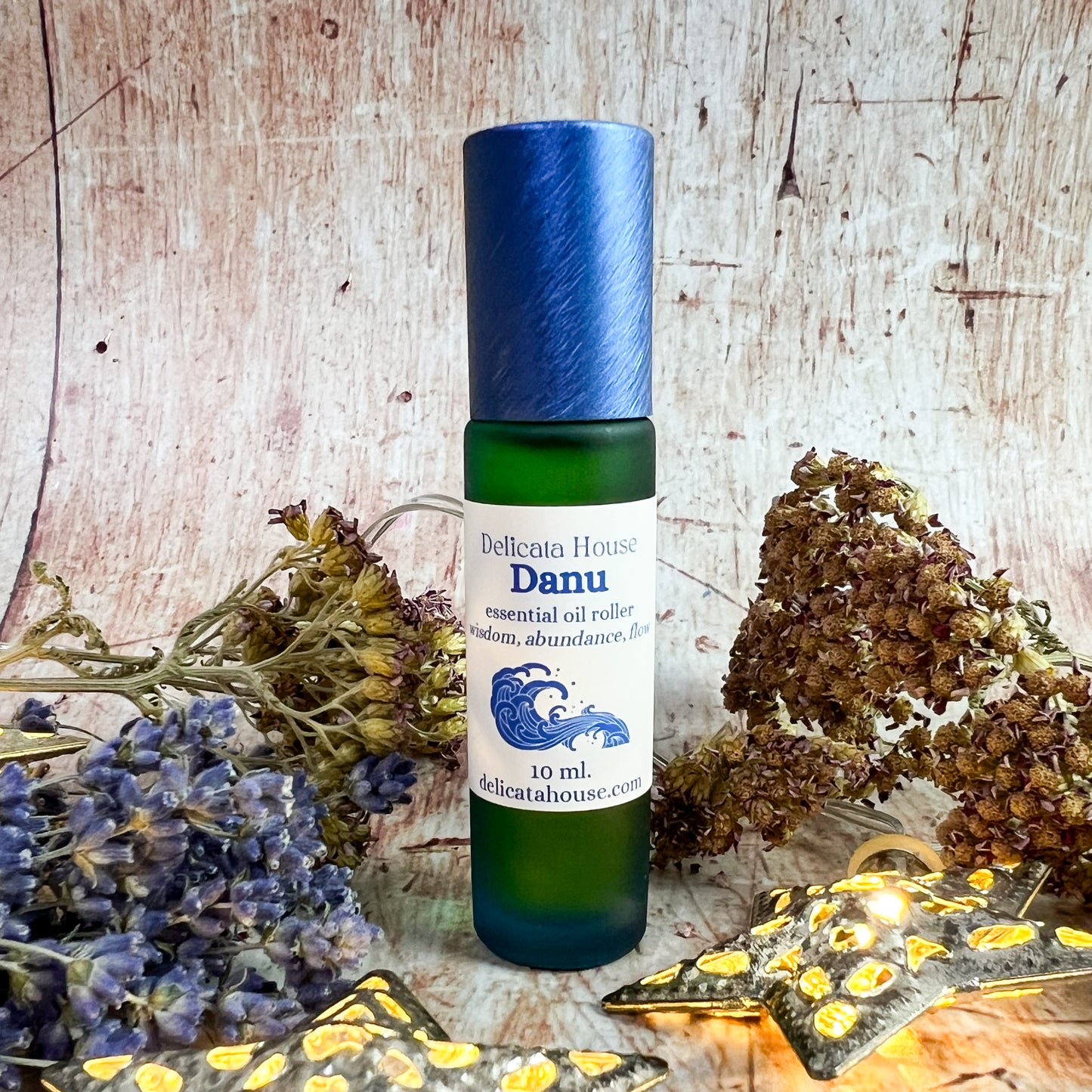 Danu essential oil roller - aromatherapy for wisdom, abundance, flow, healing - Goddess Roller