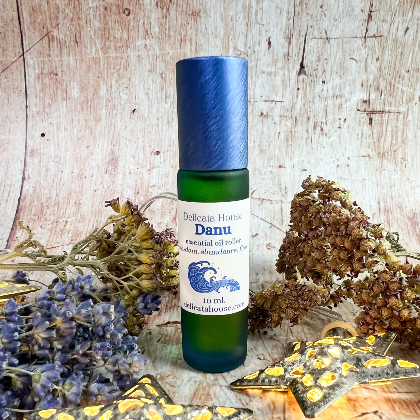 Danu essential oil roller - aromatherapy for wisdom, abundance, flow, healing - Goddess Roller