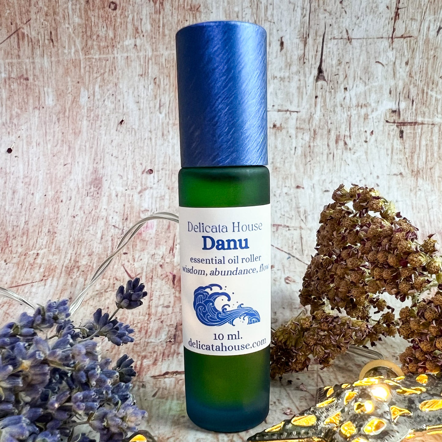 Danu essential oil roller - aromatherapy for wisdom, abundance, flow, healing - Goddess Roller