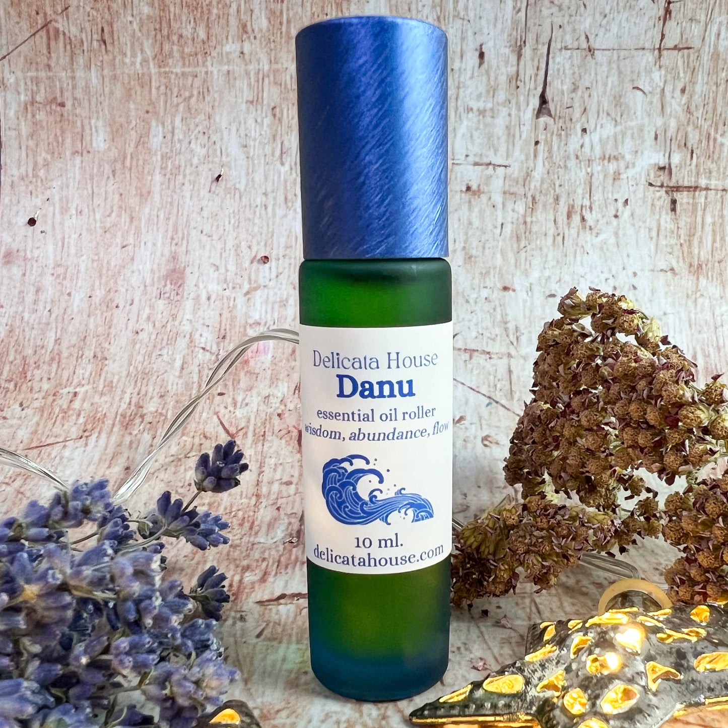 Danu essential oil roller - aromatherapy for wisdom, abundance, flow, healing - Goddess Roller