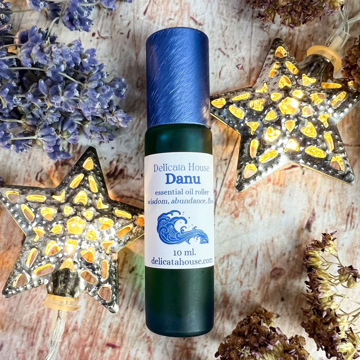 Danu essential oil roller - aromatherapy for wisdom, abundance, flow, healing - Goddess Roller