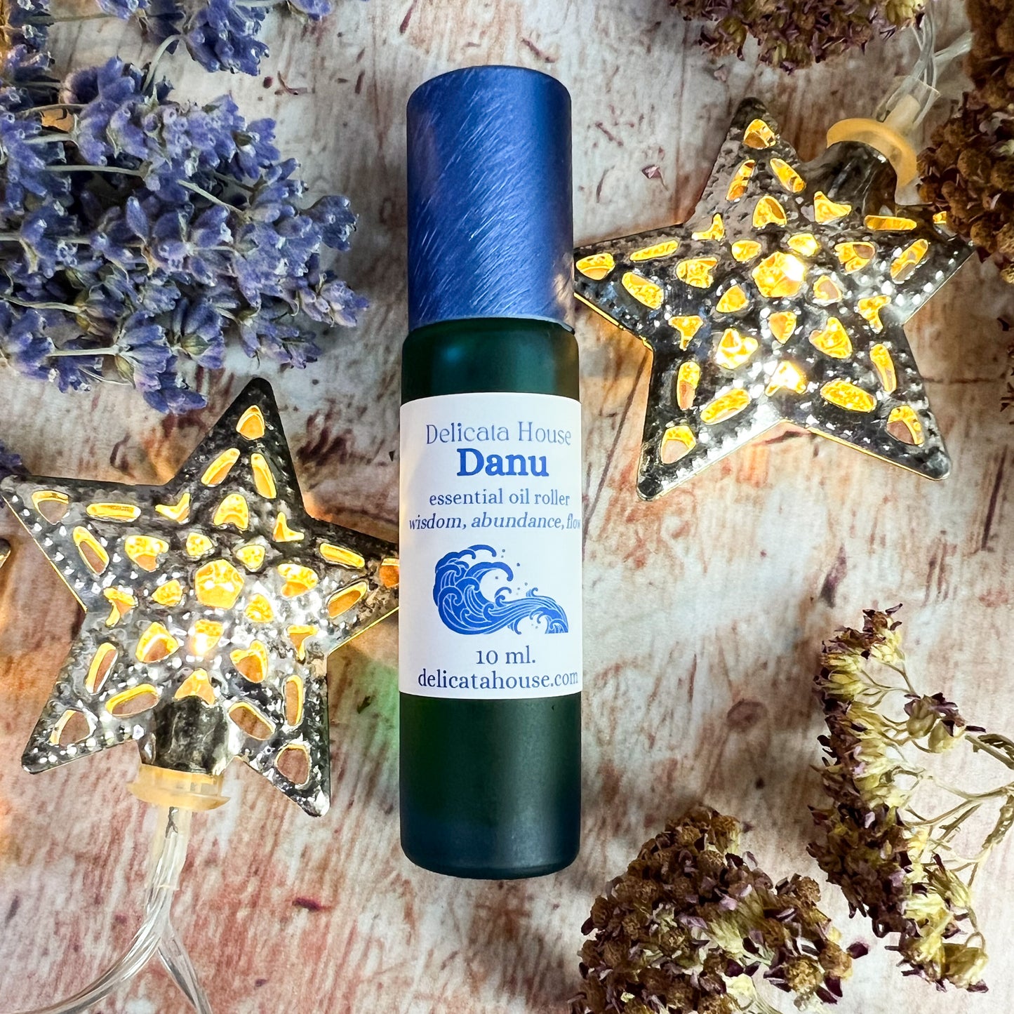 Danu essential oil roller - aromatherapy for wisdom, abundance, flow, healing - Goddess Roller