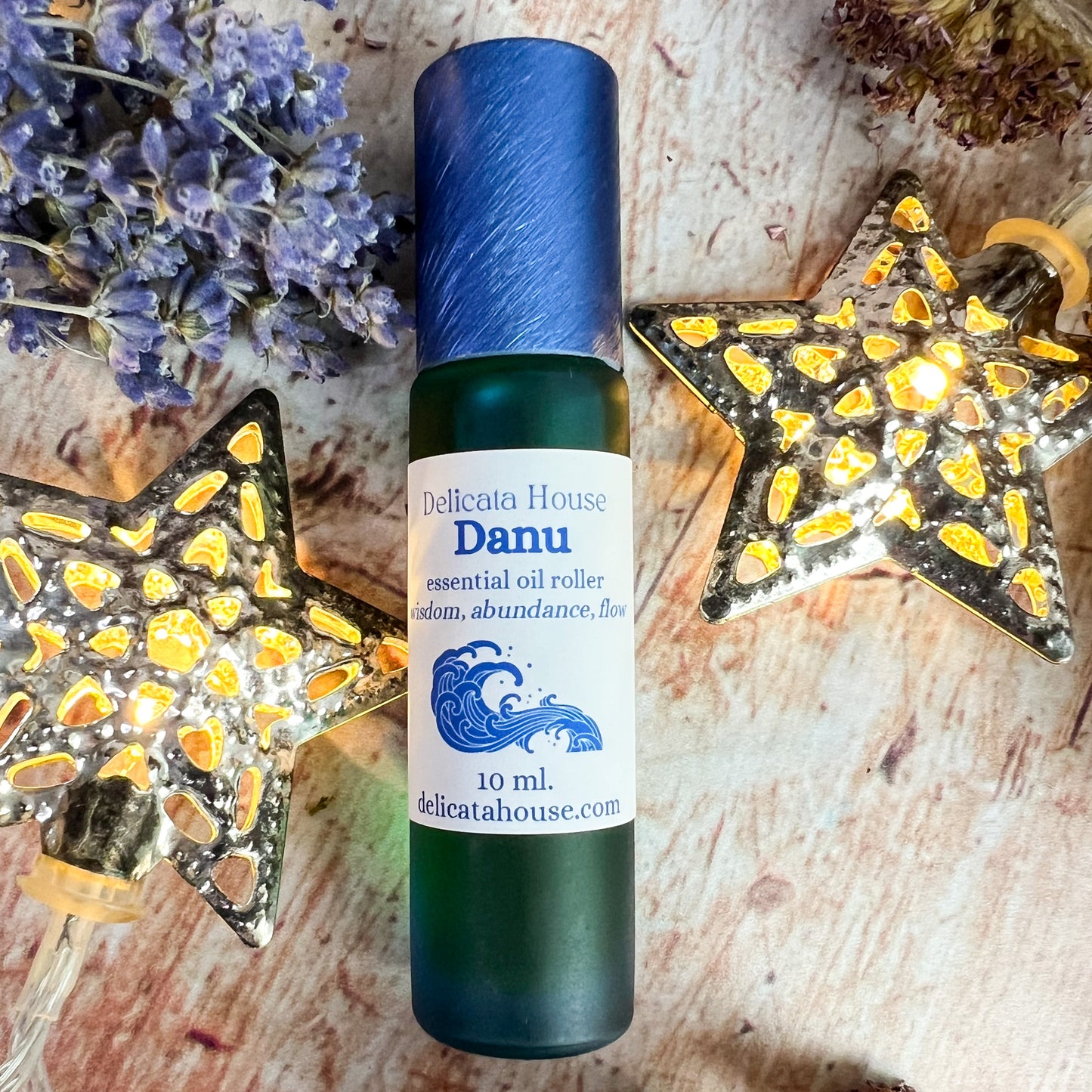 Danu essential oil roller - aromatherapy for wisdom, abundance, flow, healing - Goddess Roller