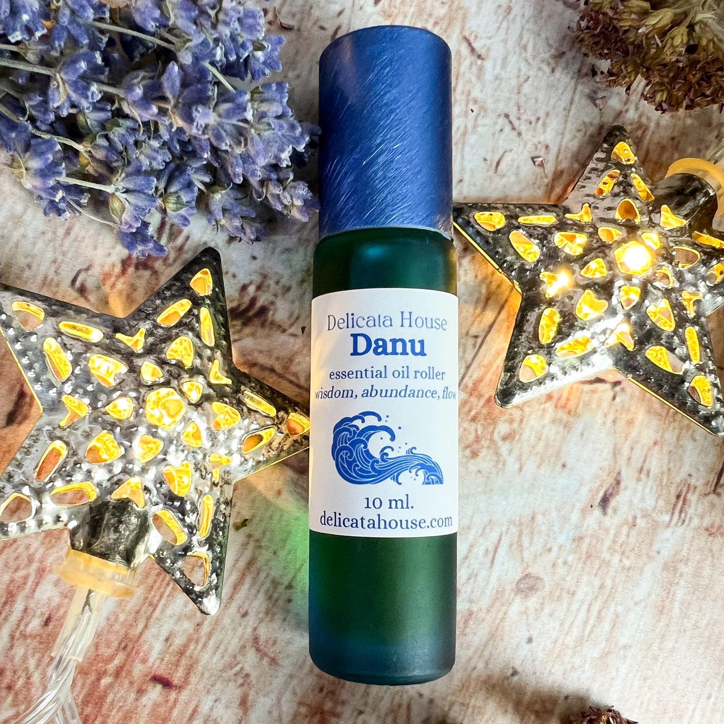 Danu essential oil roller - aromatherapy for wisdom, abundance, flow, healing - Goddess Roller