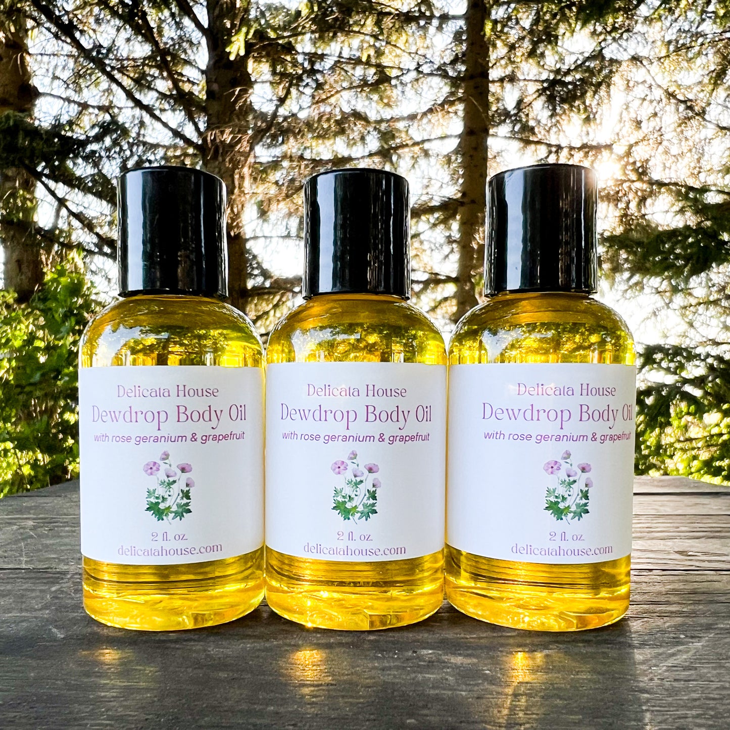 Dewdrop Body Oil - Summer Herbal Body Oil - Moisturizing & Replenishing Body oil