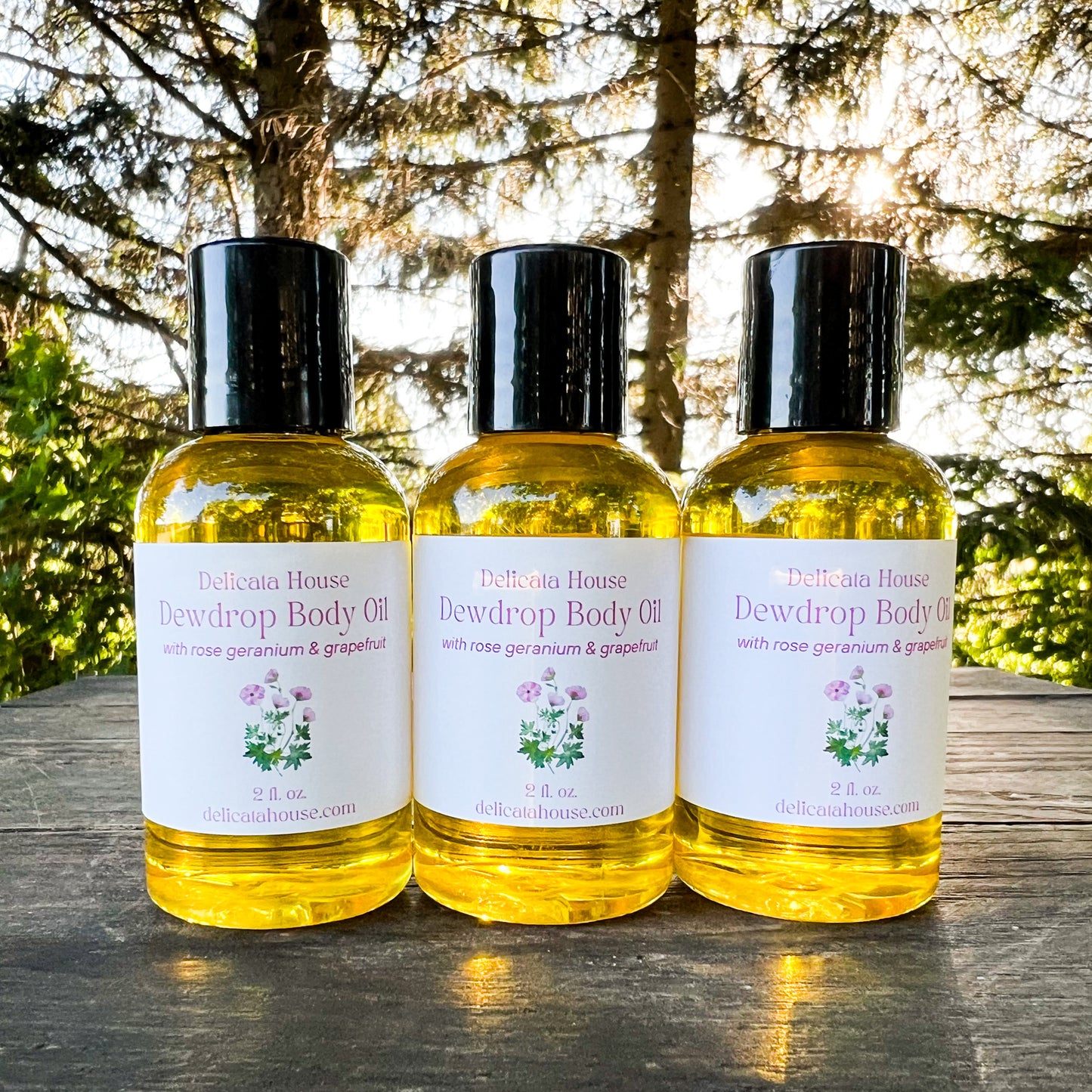 Dewdrop Body Oil - Summer Herbal Body Oil - Moisturizing & Replenishing Body oil