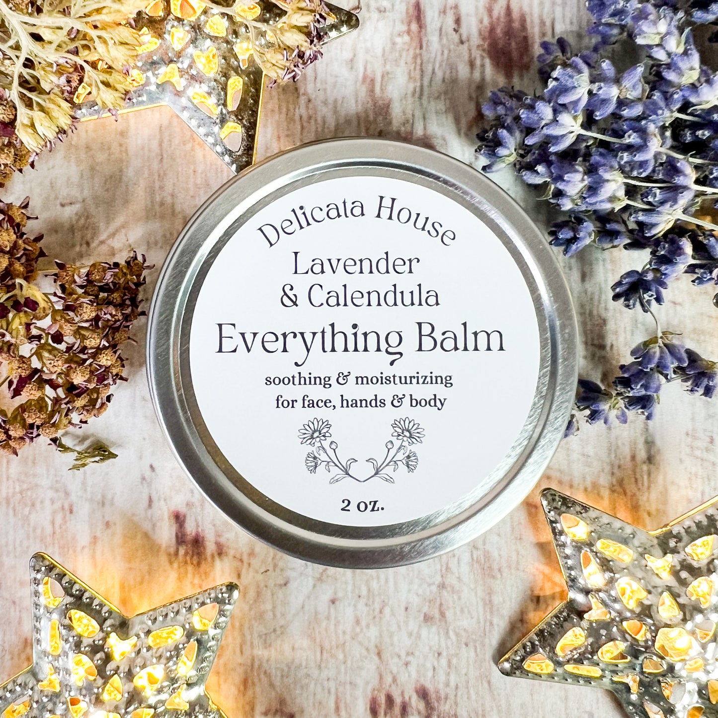 Lavender and Calendula Everything Balm - Moisturizer, Skin Soother, Wound Healer, Pain Reliever