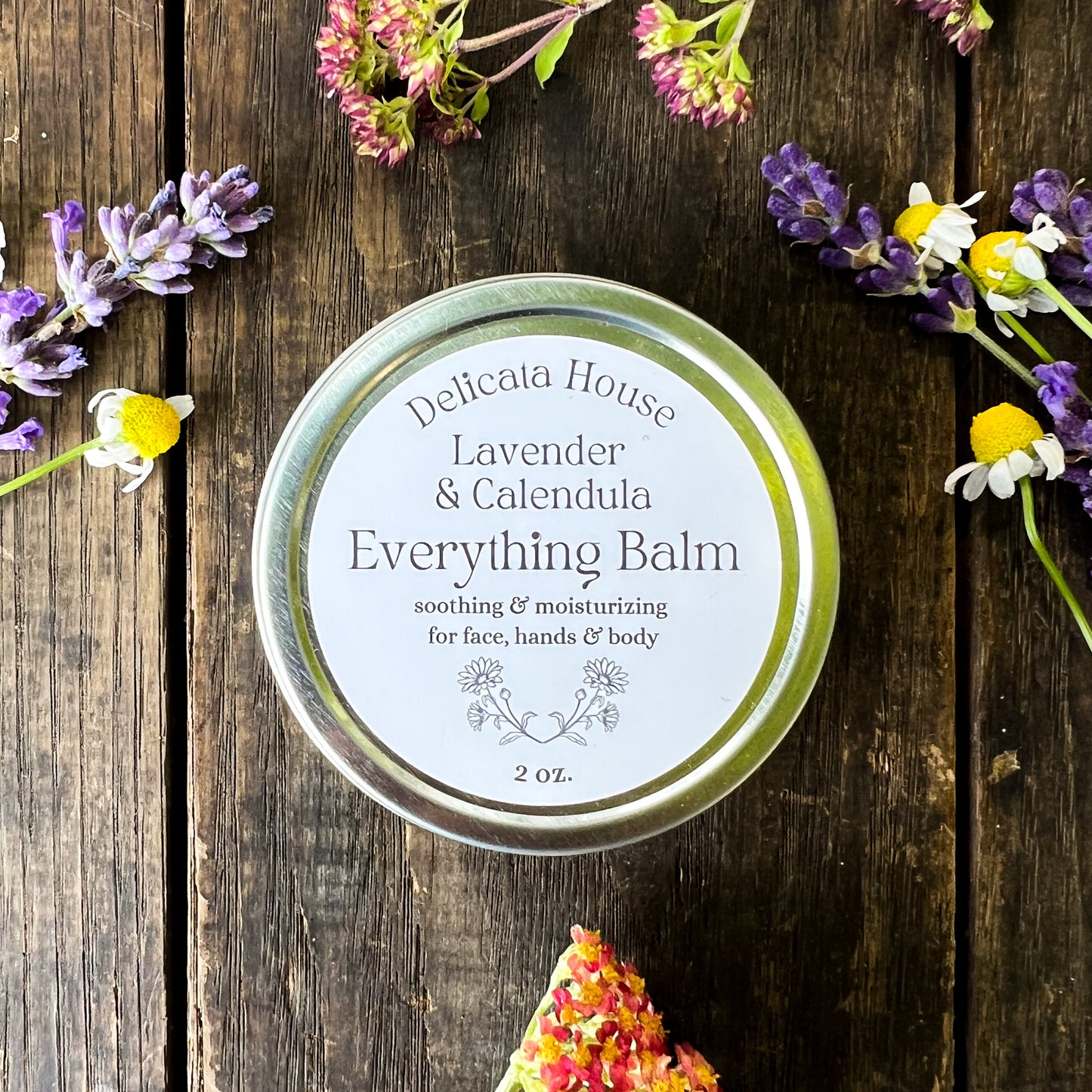 Lavender and Calendula Everything Balm - Moisturizer, Skin Soother, Wound Healer, Pain Reliever