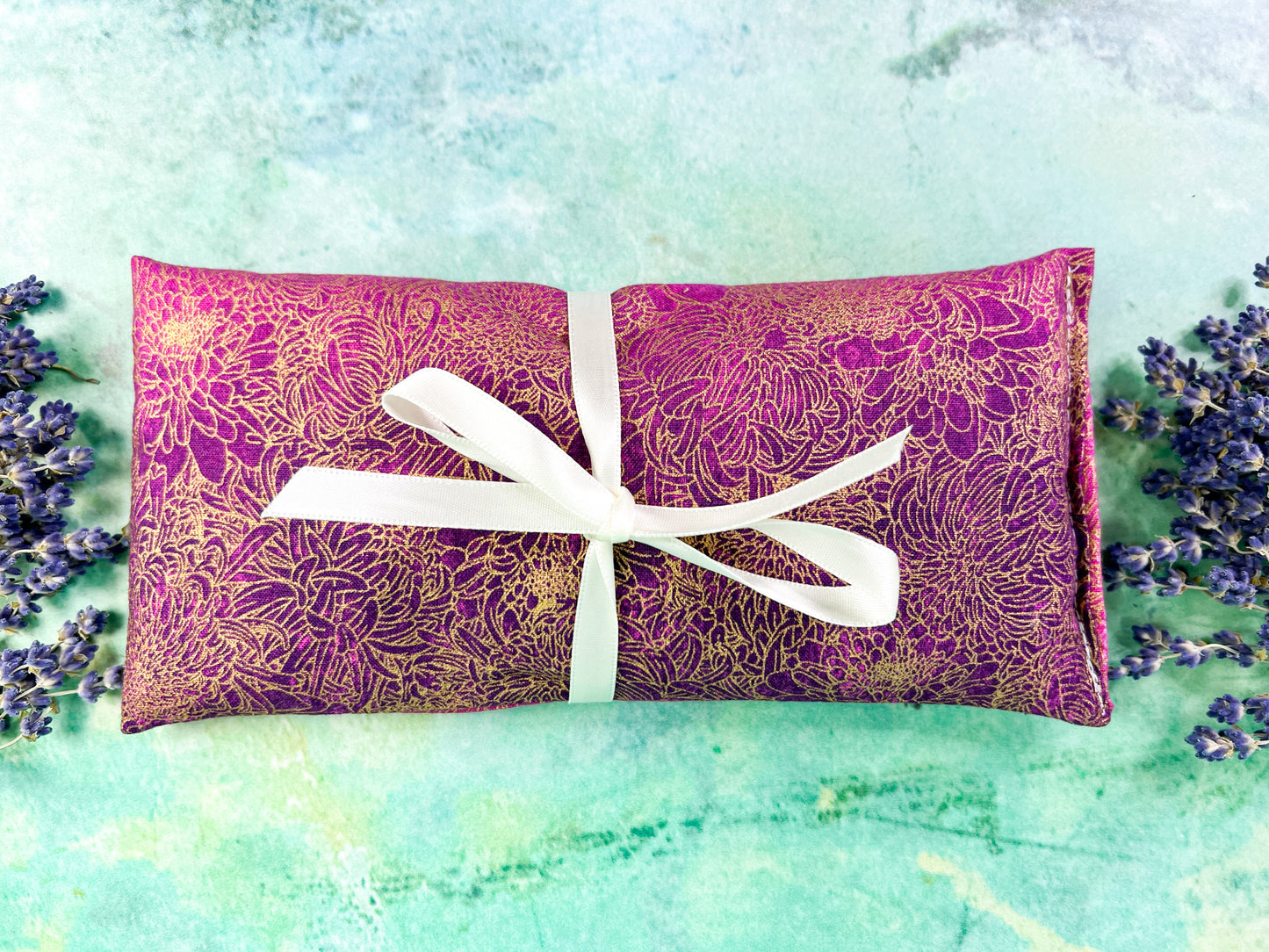Flax and Lavender Eye Pillow for Headache Relief - Birthday Gift for Her - Friend Gift - Yoga Lover Gift