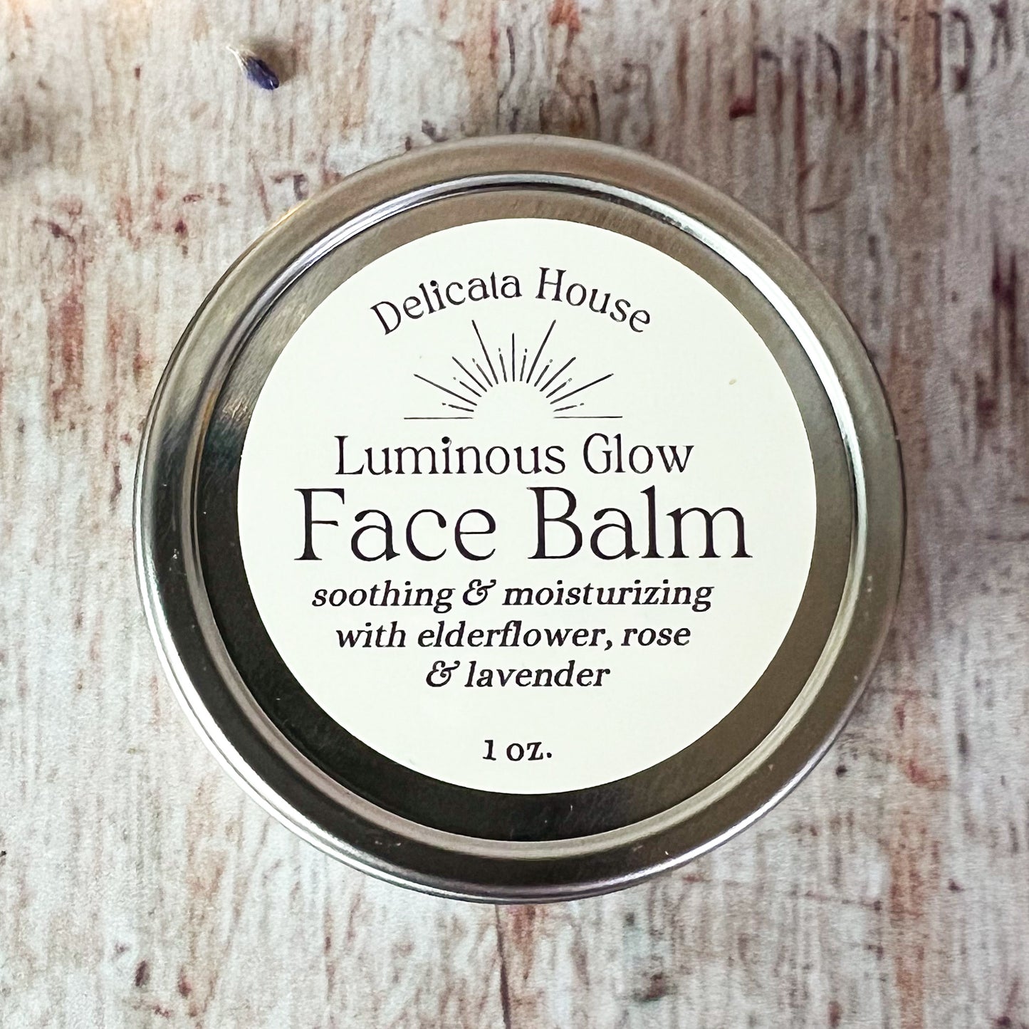 Luminous Glow Face Balm -  1 oz. - Balm for Dry, Chapped or Sensitive Skin - Moisturizing, Replenishing Face Balm