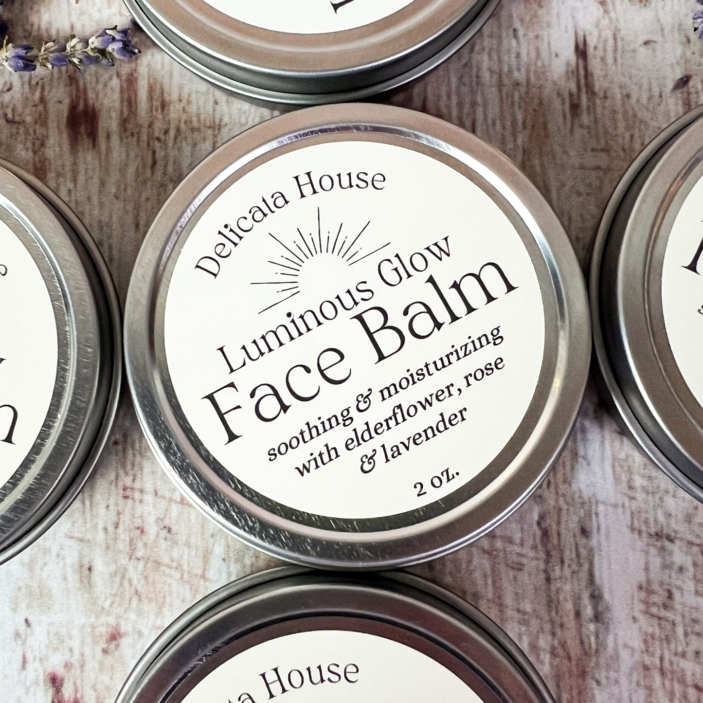 Luminous Glow Face Balm - 2 oz. - Balm for Dry, Chapped or Sensitive Face - Moisturizing, Replenishing Face Balm