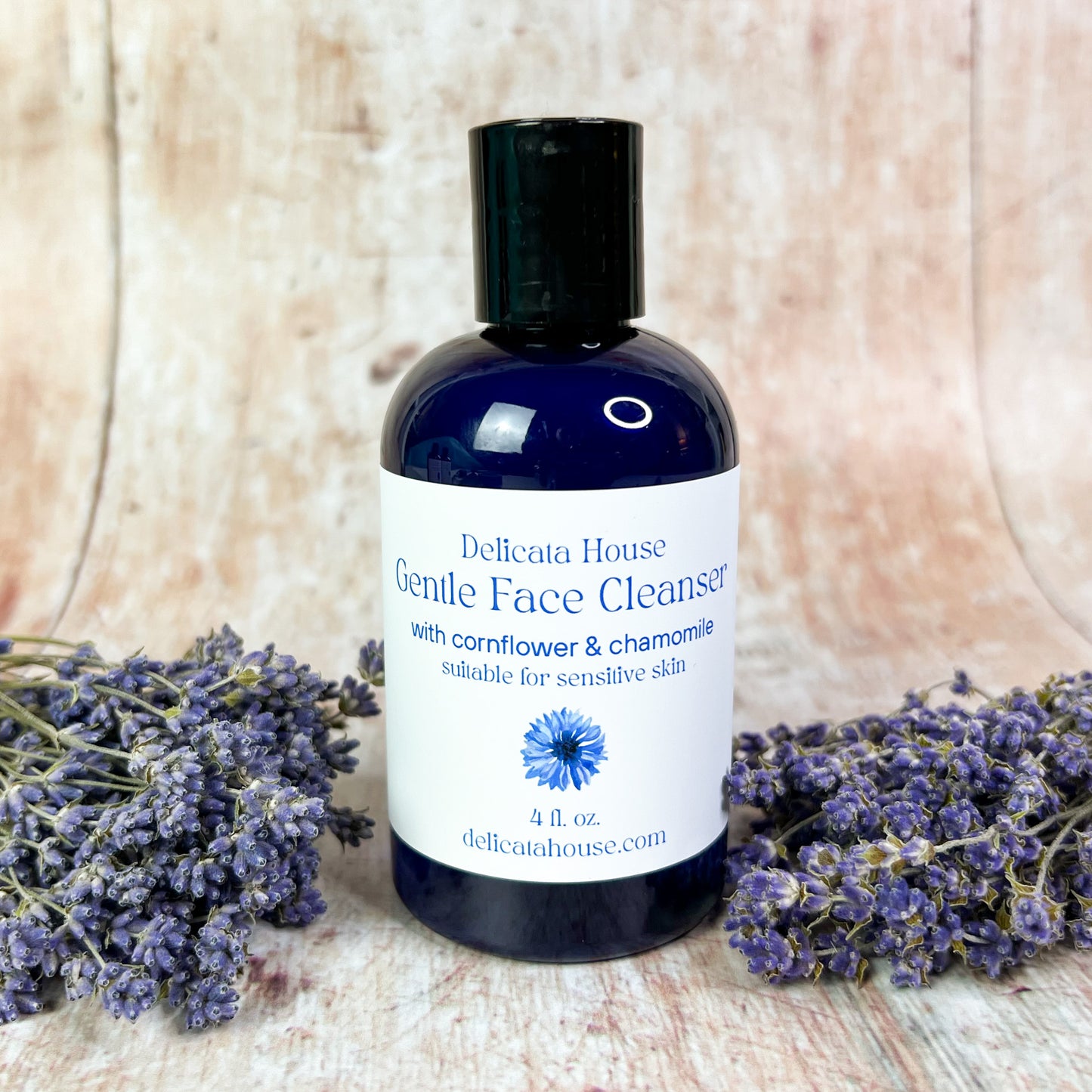 Gentle Face Cleanser with Chamomile & Cornflower - Sensitive Skin Facial Wash - Gentle Skin Cleanser - Sensitive Skin Cleanser