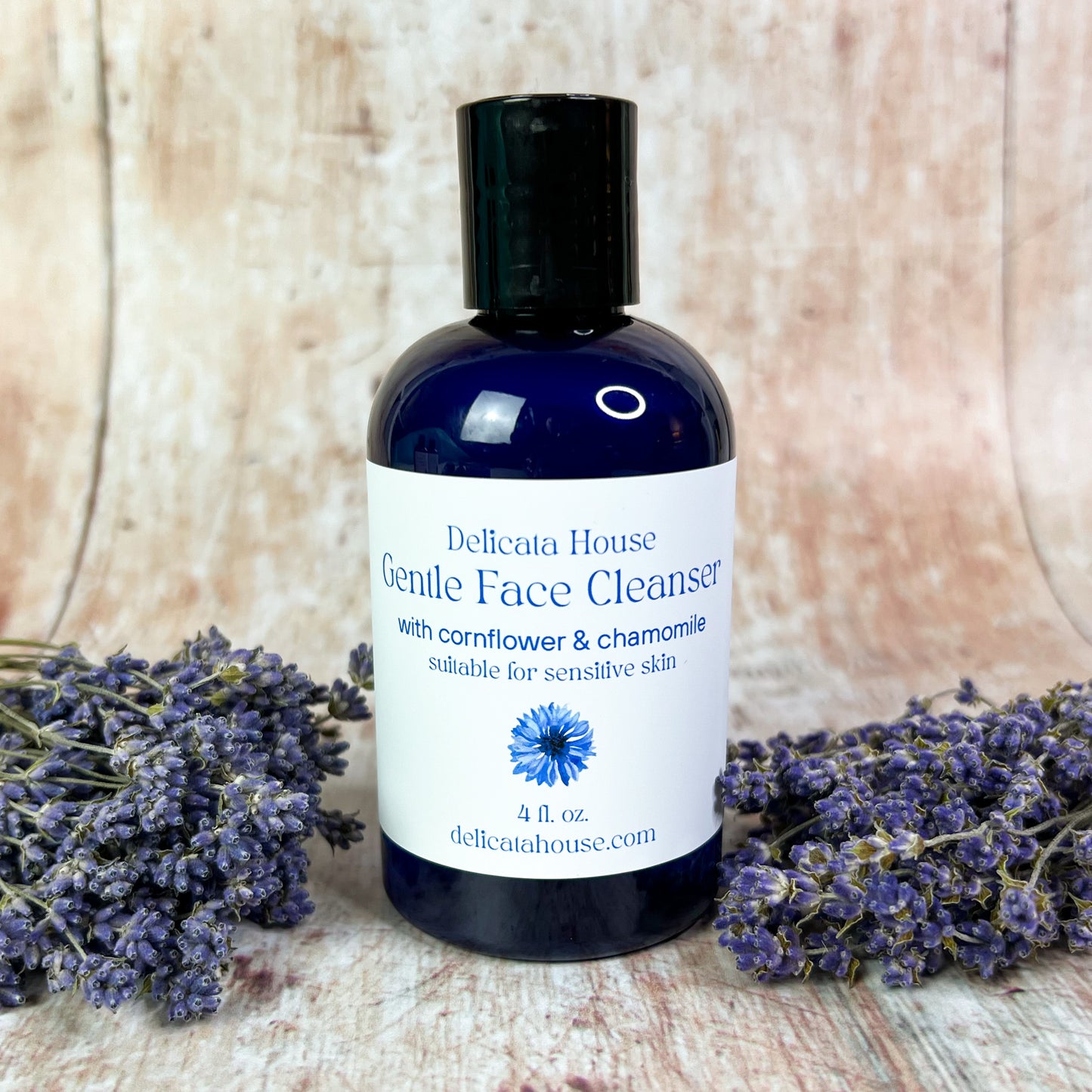 Gentle Face Cleanser with Chamomile & Cornflower - Sensitive Skin Facial Wash - Gentle Skin Cleanser - Sensitive Skin Cleanser