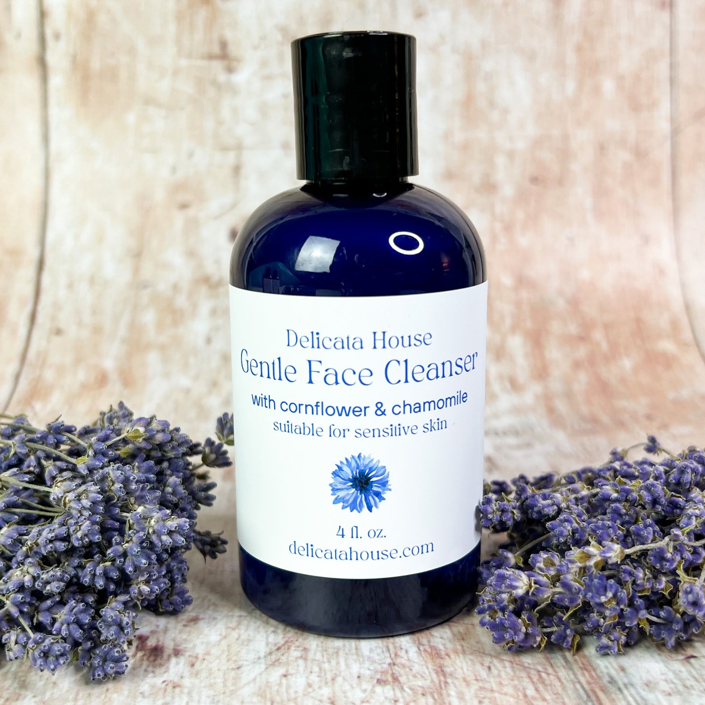 Gentle Face Cleanser with Chamomile & Cornflower - Sensitive Skin Facial Wash - Gentle Skin Cleanser - Sensitive Skin Cleanser