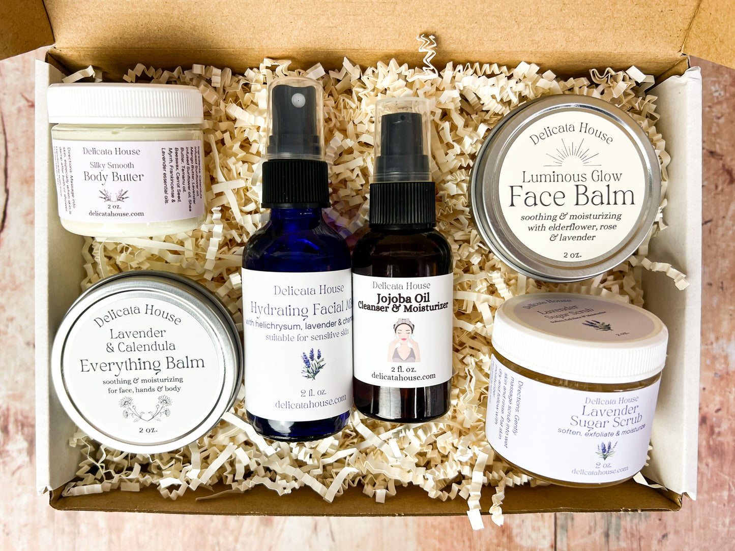 Glow Face + Body Set - Moisturizing, Nourishing Skin Care, Body Care Set