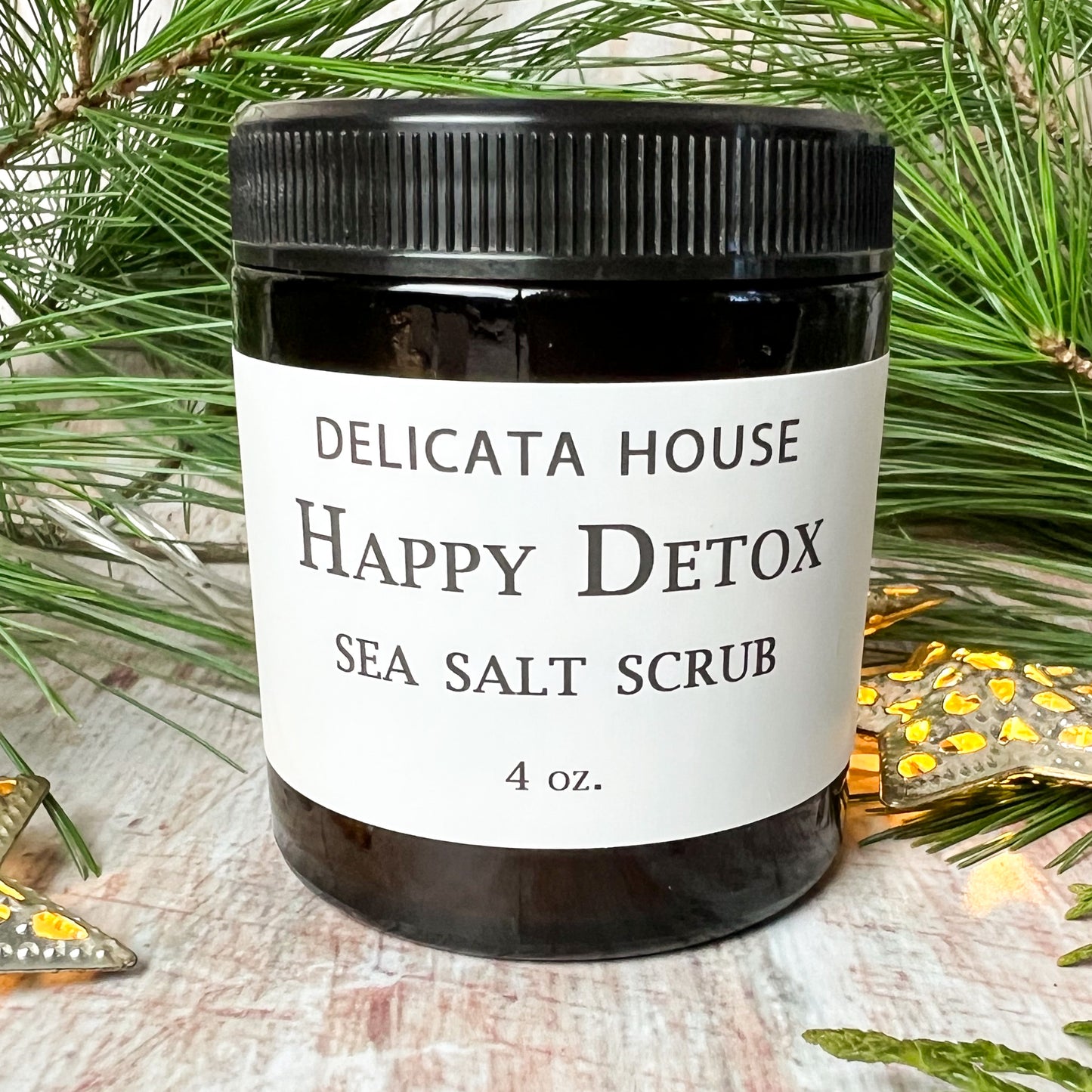 Happy Detox Sea Salt Scrub - Aromatherapy Salt Scrub
