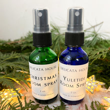 Load image into Gallery viewer, Winter Holiday Room Spray Set of Two - Christmas Aromatherapy Room Spray Gift Set - Yule Gift - Yule Aromatherapy - Christmas Aromatherapy Gift - Winter Solstice Gift