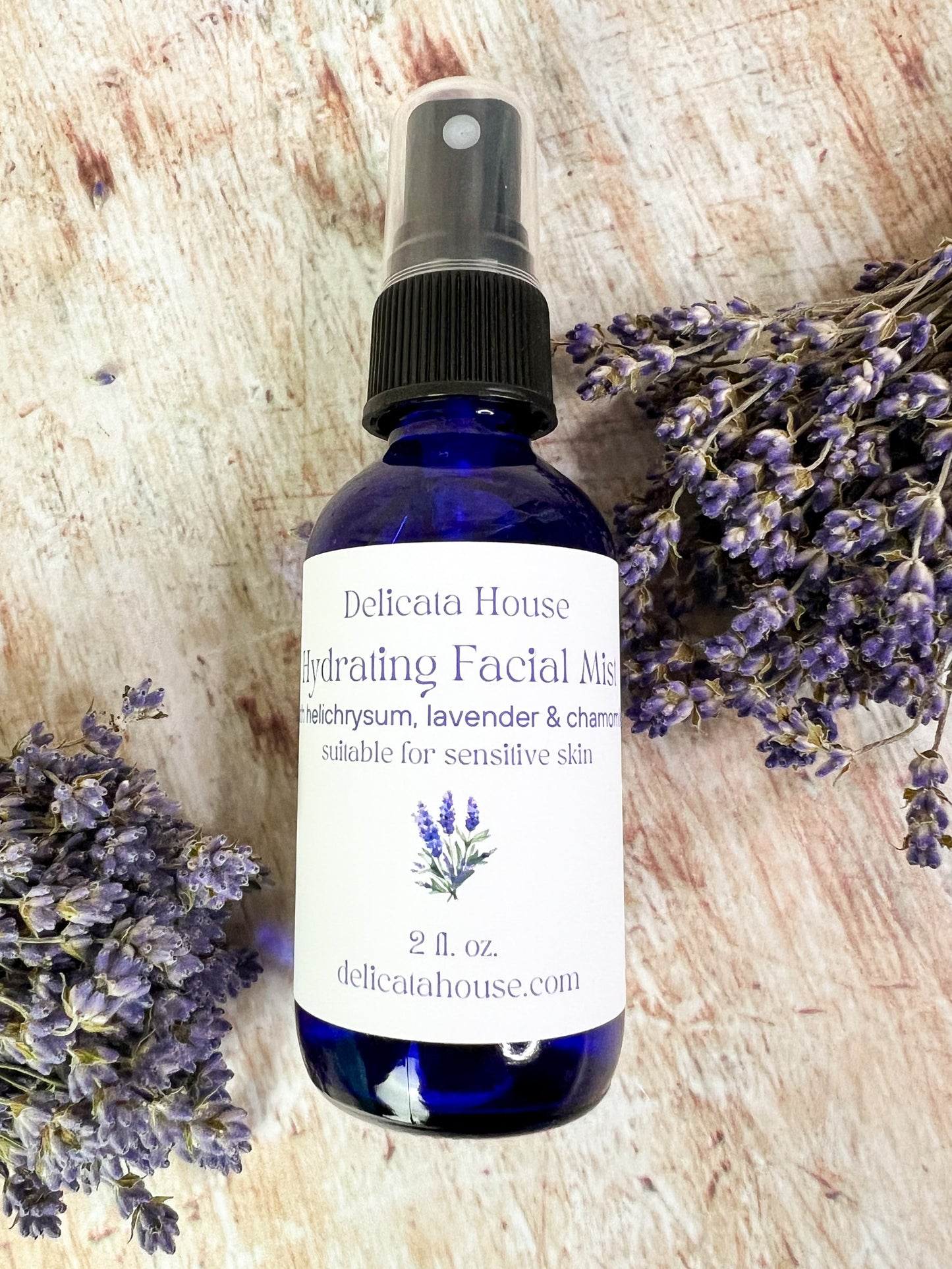 Hydrating Facial Mist with Chamomile, Cornflower & Neroli - Facial Toner - Moisturizing Face Toner