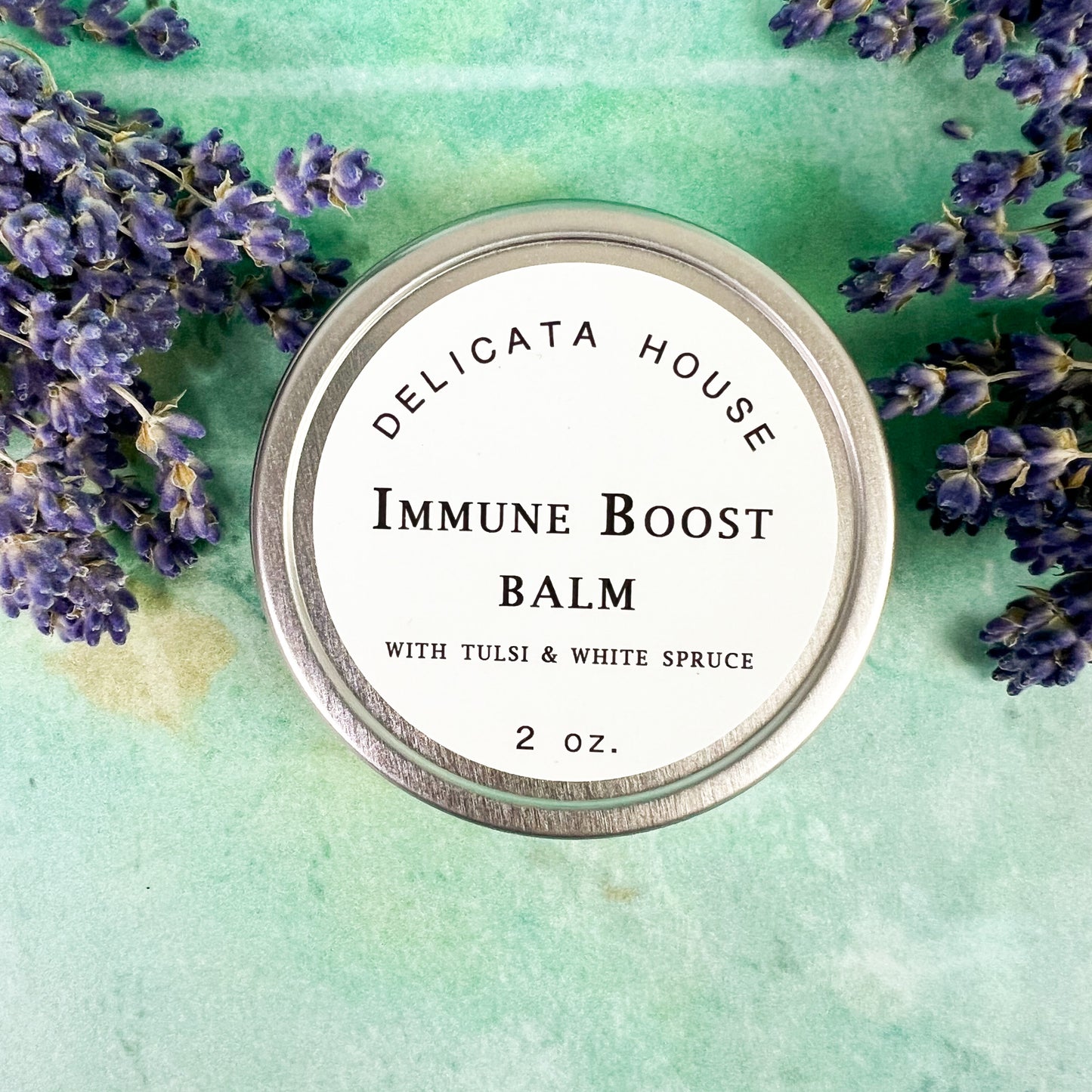 Balm / Immune Boost Balm with Tulsi and White Spruce / Aromatherapy Immune Support Balm / Wellness Balm / Herbal Immune Support Balm