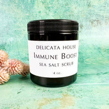 Load image into Gallery viewer, Immune Boost Sea Salt Scrub - Immune Support Salt Scrub - Aromatherapy Salt Scrub