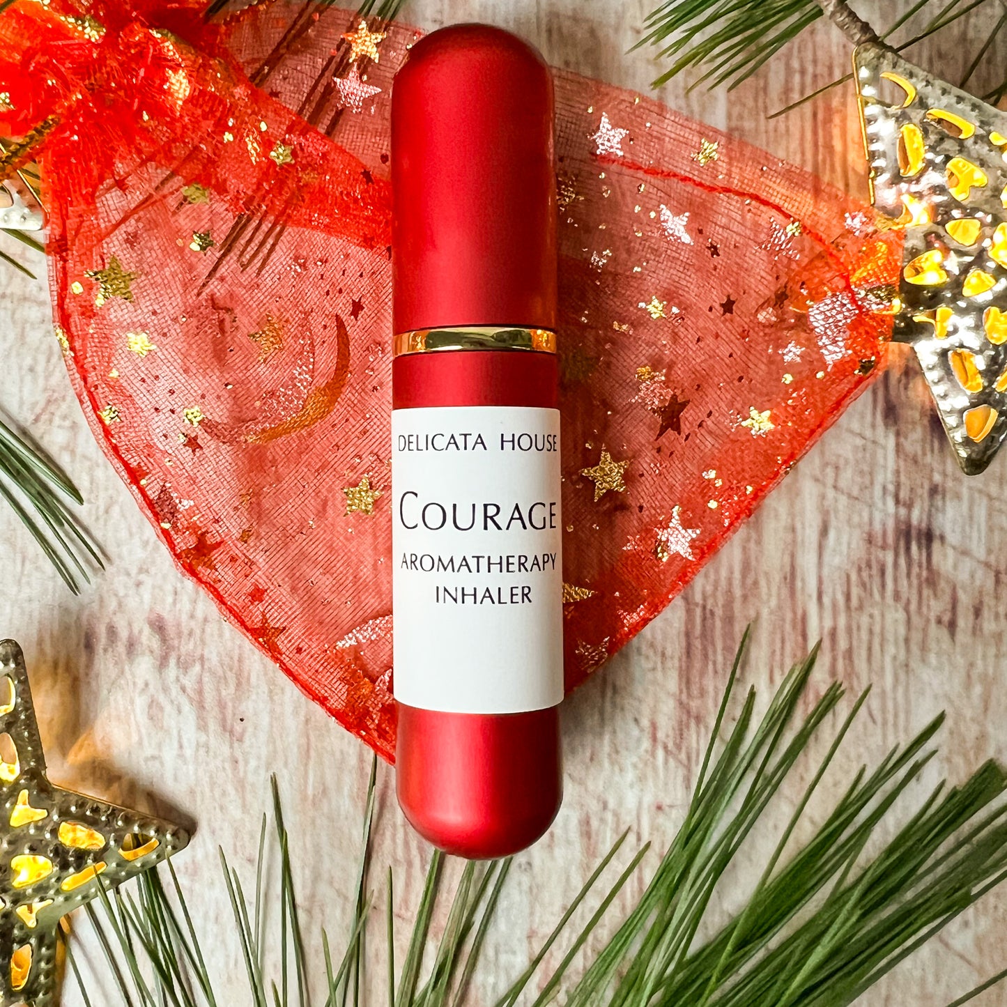 Courage Aromatherapy Nasal Inhaler - Aromatherapy for Overcoming Fear, for Confidence & Inner Strength