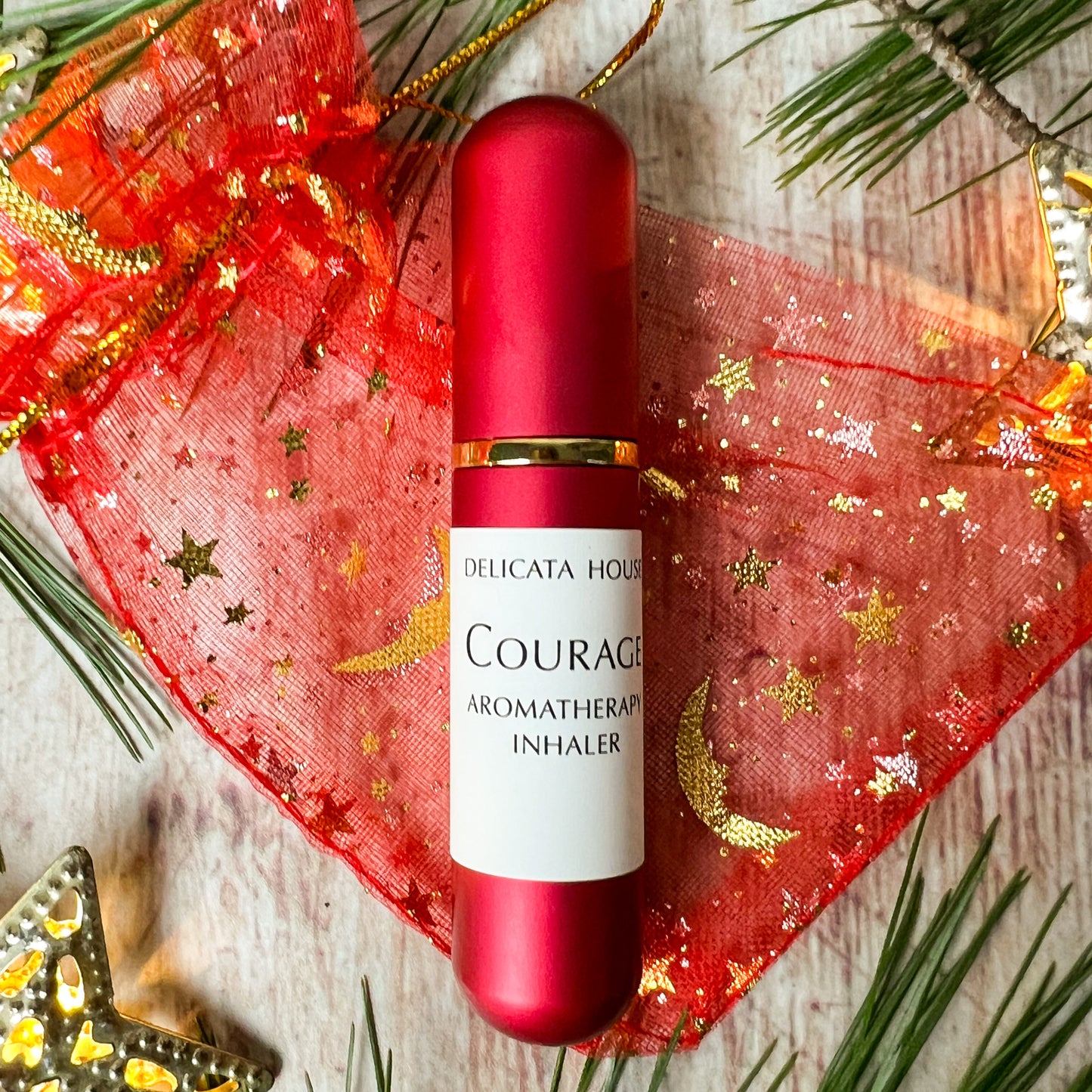 Courage Aromatherapy Nasal Inhaler - Aromatherapy for Overcoming Fear, for Confidence & Inner Strength