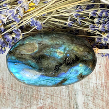 Load image into Gallery viewer, Labradorite Palm Stone - Crystal for communication