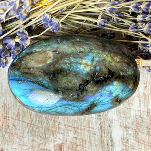 Labradorite Palm Stone - Crystal for communication