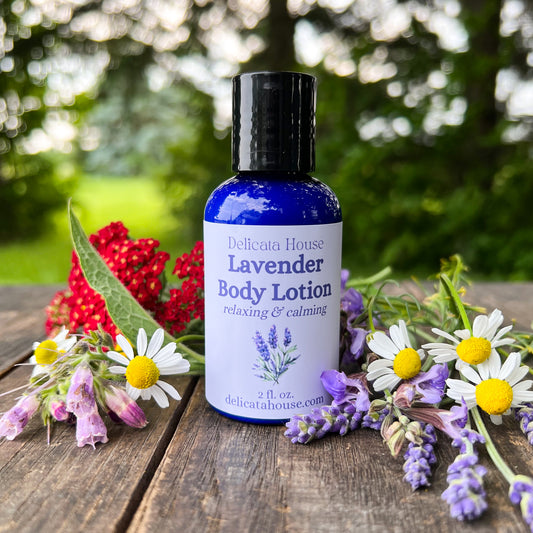 Lavender Body Lotion - Relaxing and Calming Lotion - Moisturizing, Replenishing Skin Care