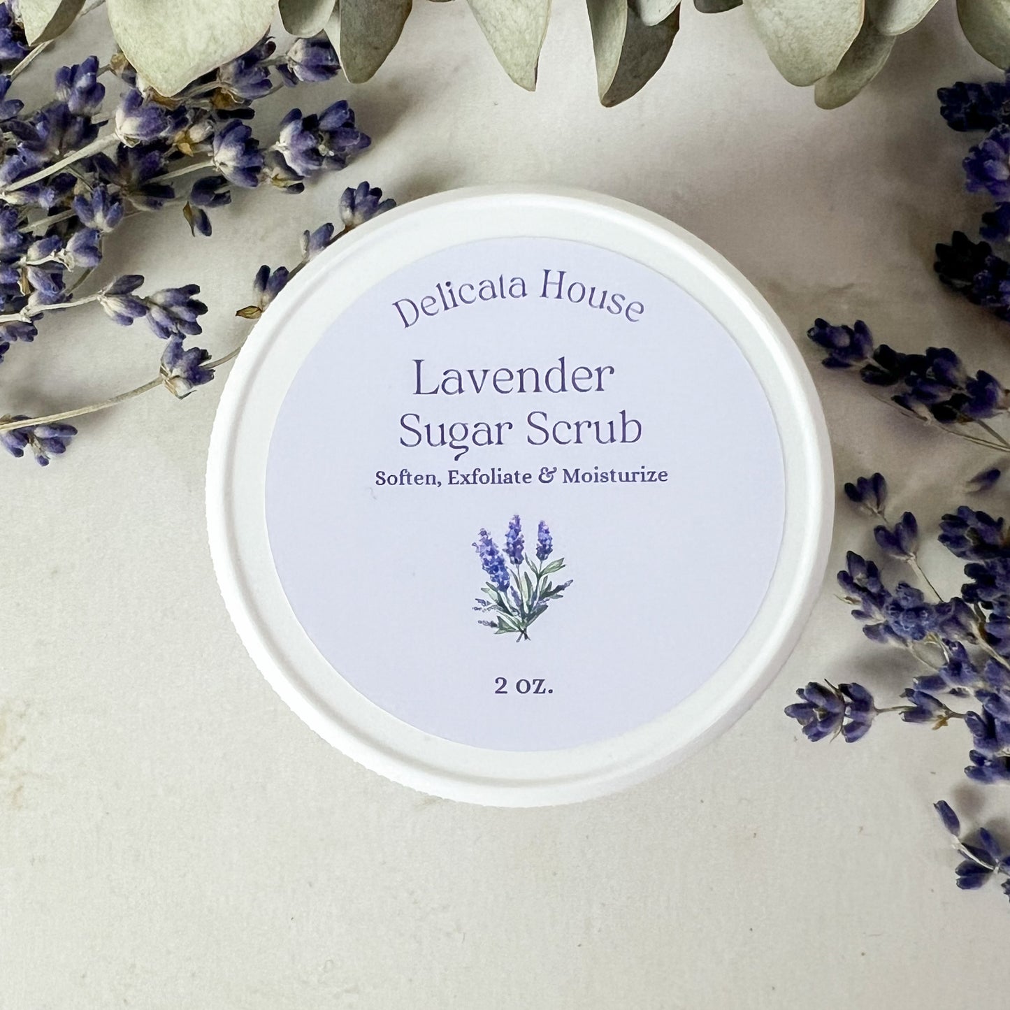 Lavender Sugar Scrub - Exfoliating and Moisturizing - Softening Sugar Scrub - Natural Sugar Scrub