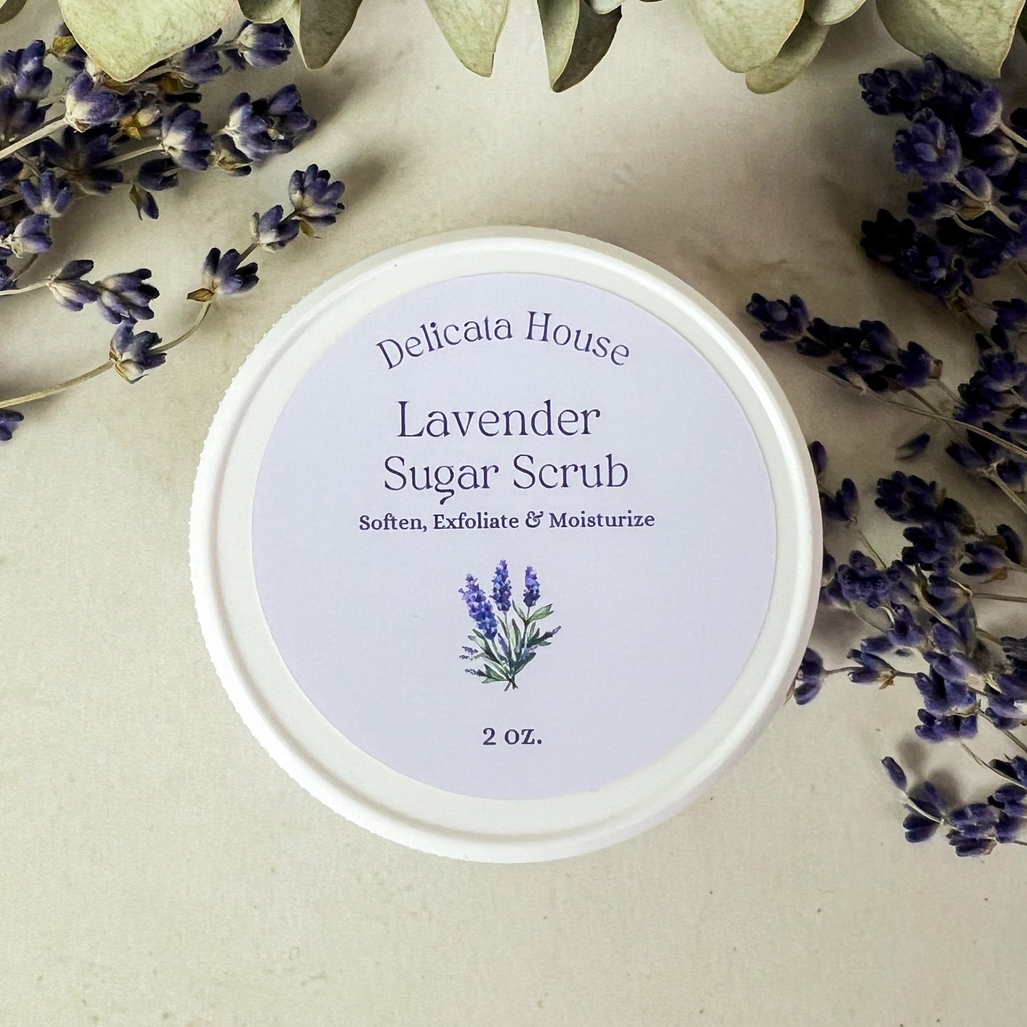 Lavender Sugar Scrub - Exfoliating and Moisturizing - Softening Sugar Scrub - Natural Sugar Scrub