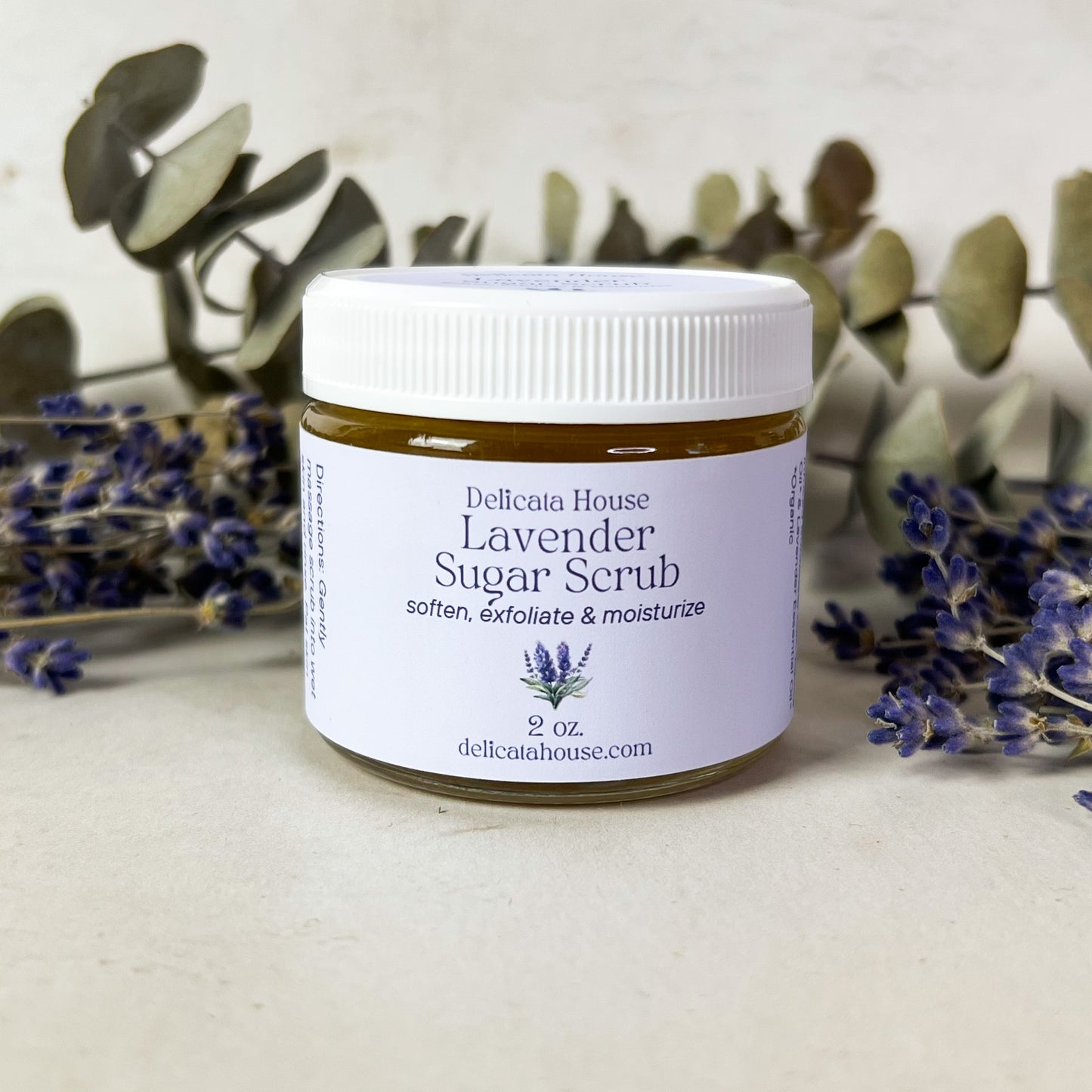 Lavender Sugar Scrub - Exfoliating and Moisturizing - Softening Sugar Scrub - Natural Sugar Scrub