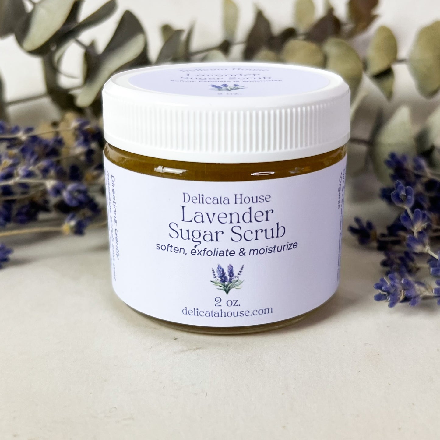 Lavender Sugar Scrub - Exfoliating and Moisturizing - Softening Sugar Scrub - Natural Sugar Scrub