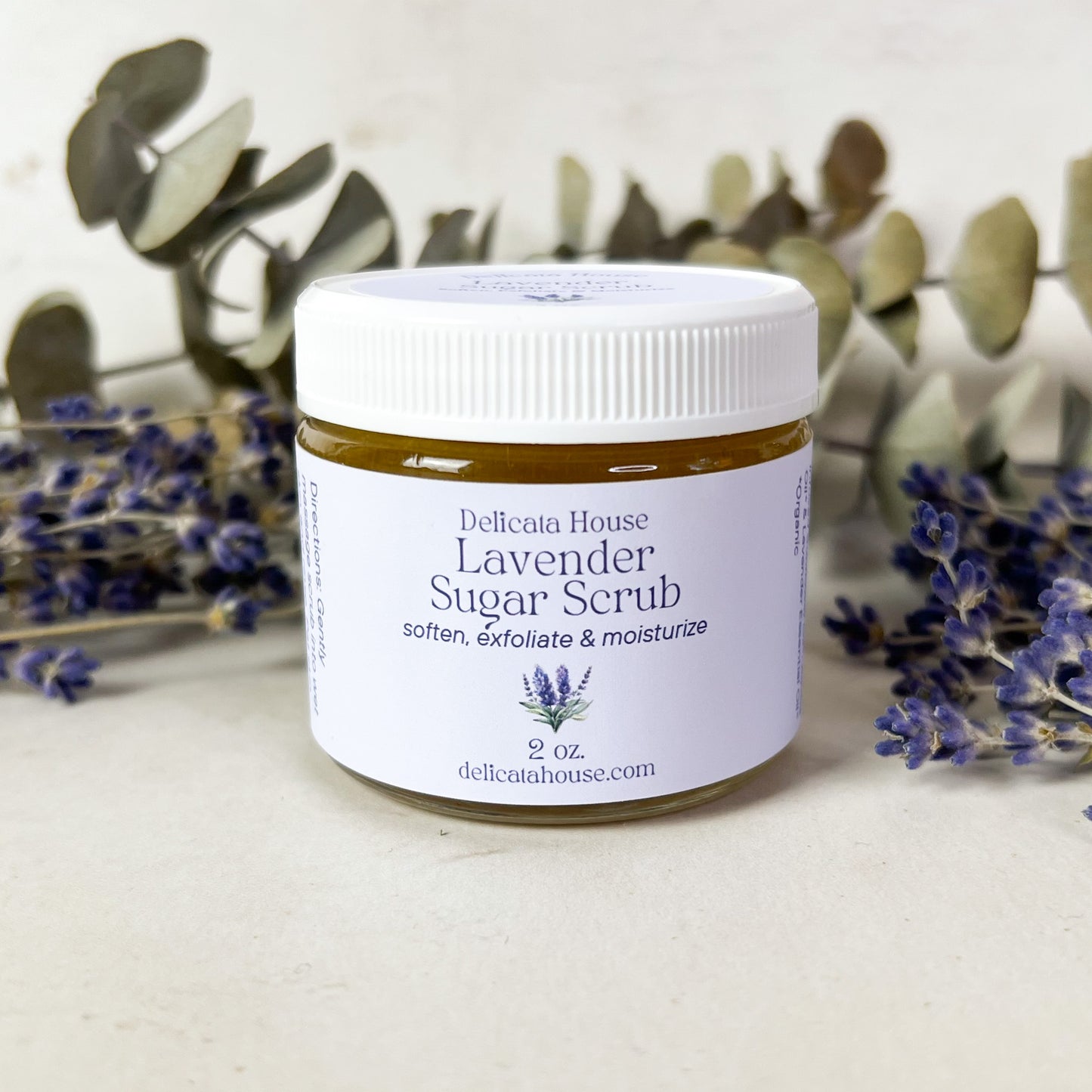 Lavender Sugar Scrub - Exfoliating and Moisturizing - Softening Sugar Scrub - Natural Sugar Scrub